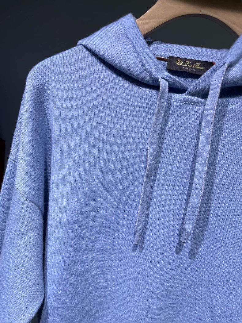 Loro Piana LORO PIANA Cashmere mixed color round neck knit hoodie Size US M / EU 48-50 / 2 - 2 Thumbnail