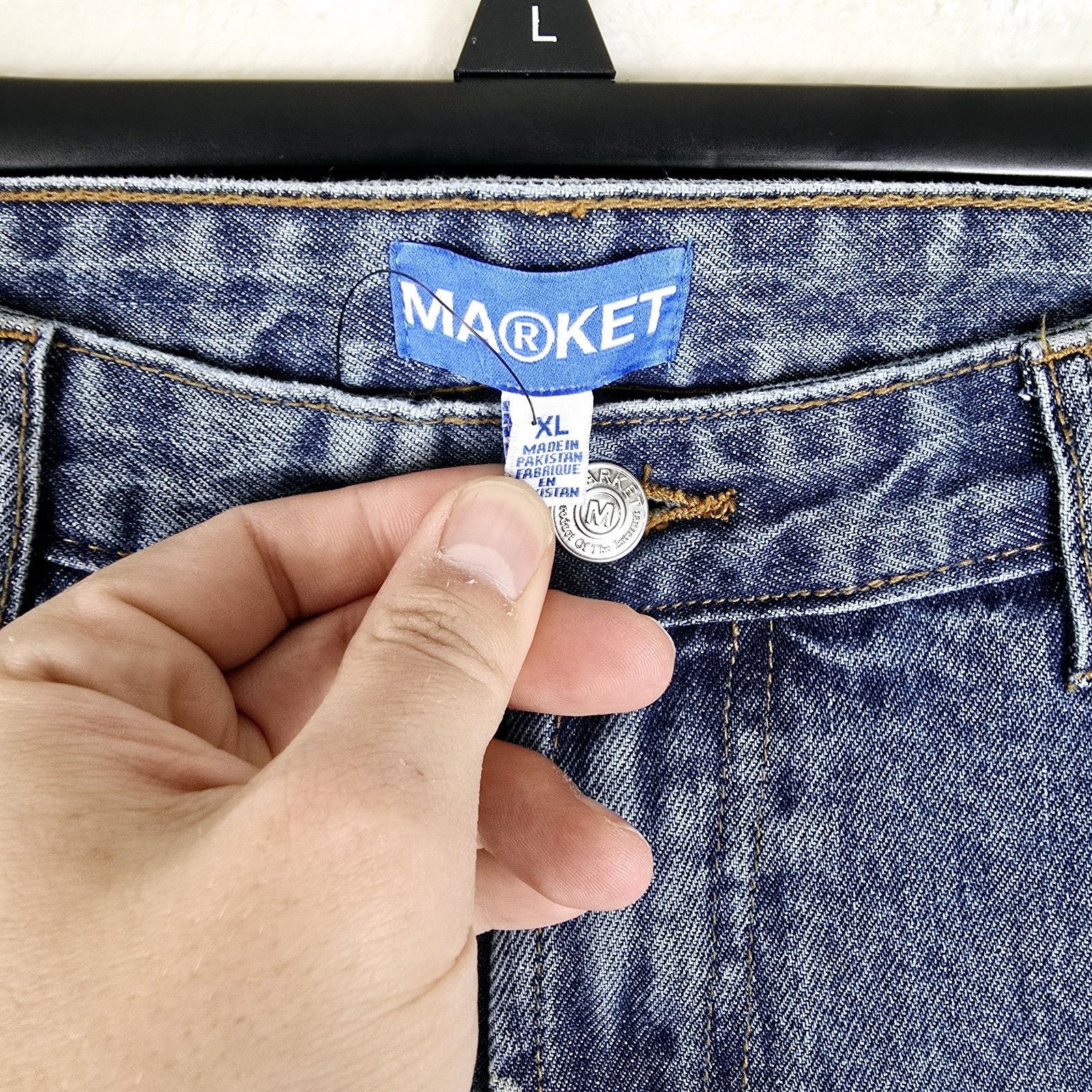 Market Chinatown Market Rose Parade Straight Leg Jeans XL 36x30 Size US 36 / EU 52 - 5 Thumbnail