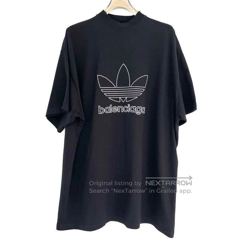 Balenciaga Balenciaga adidas Embroidered Logo T-shirt. Size US XXL / EU 58 / 5 - 1 Thumbnail