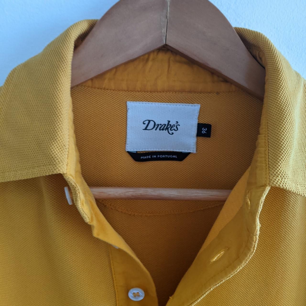 Drake's Cotton Pique Popover Polo Shirt Size US S / EU 44-46 / 1 - 4 Thumbnail