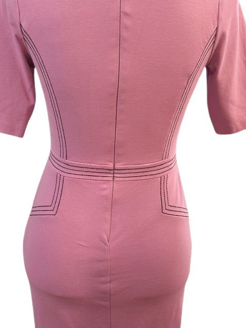 Boden Purple Fitted Ponte Short Sleeve Crew Neck Dress Size XS / US 0-2 / IT 36-38 - 8 Thumbnail