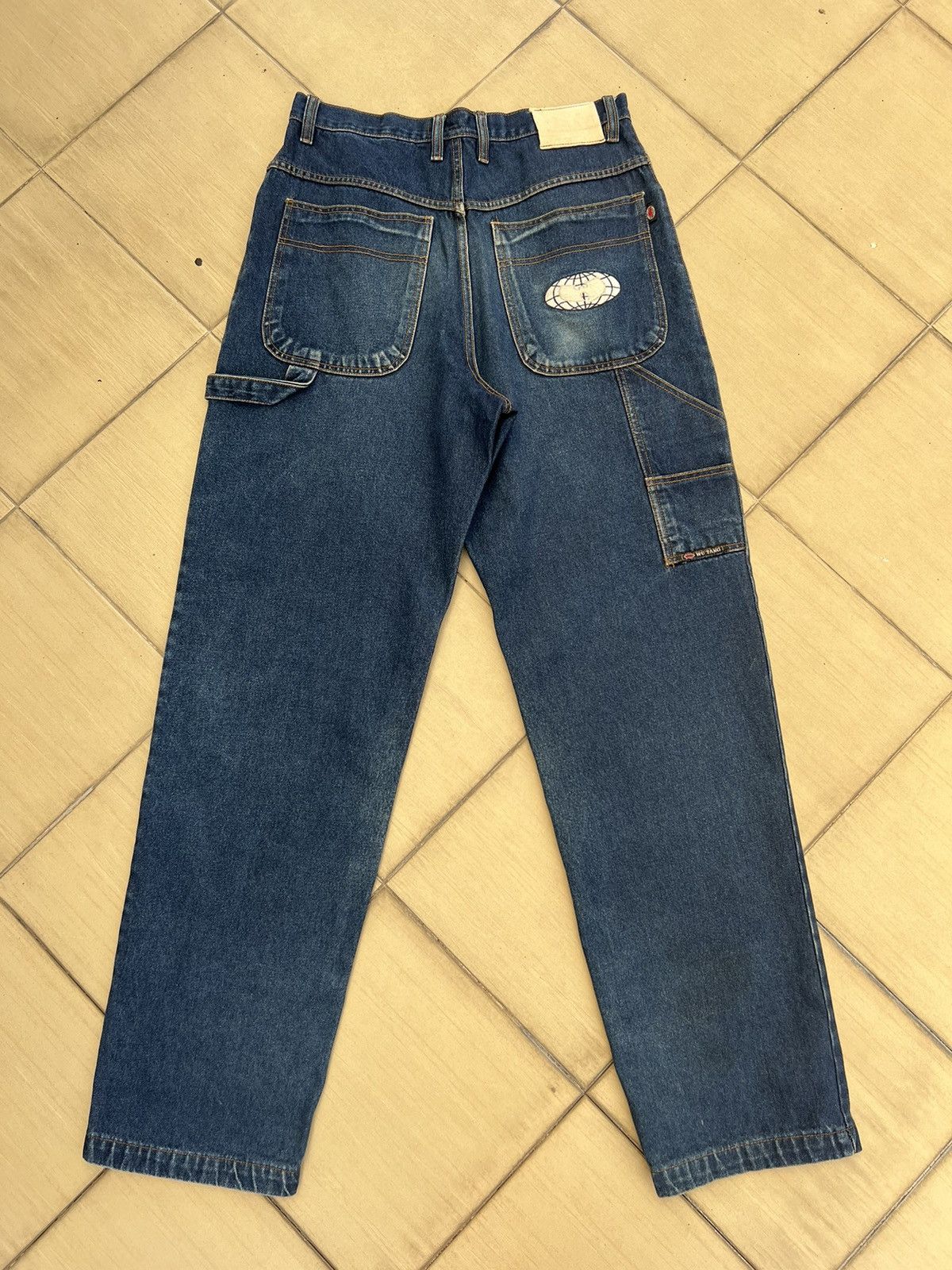 Vintage × Wu-Tang Clan Vintage 90s Wu Tang Mud Denim Baggy Jeans Hip Hop Size US 33 - 1 Thumbnail