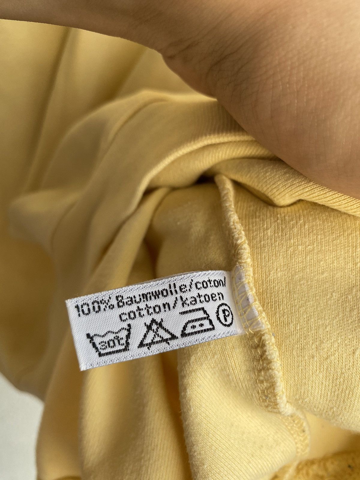 Yves Saint Laurent 90s YSL Sweatshirt Yellow Sweater Vintage Big Logo y2k Size US L / EU 52-54 / 3 - 5 Thumbnail