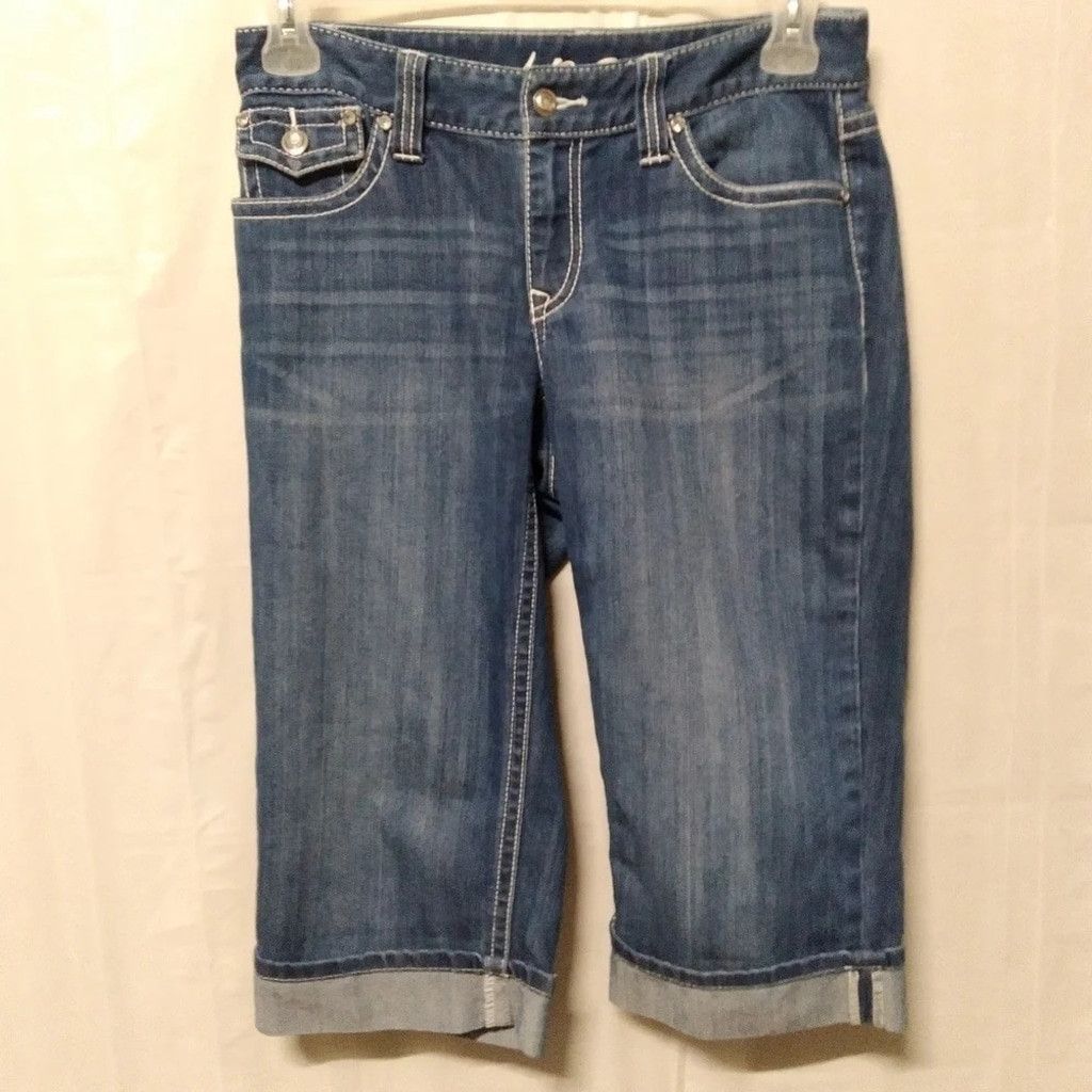 I.N.C INC International Concept Denim Jeans Bermuda Shorts Size 6 Size 28" / US 6 / IT 42 - 1 Thumbnail