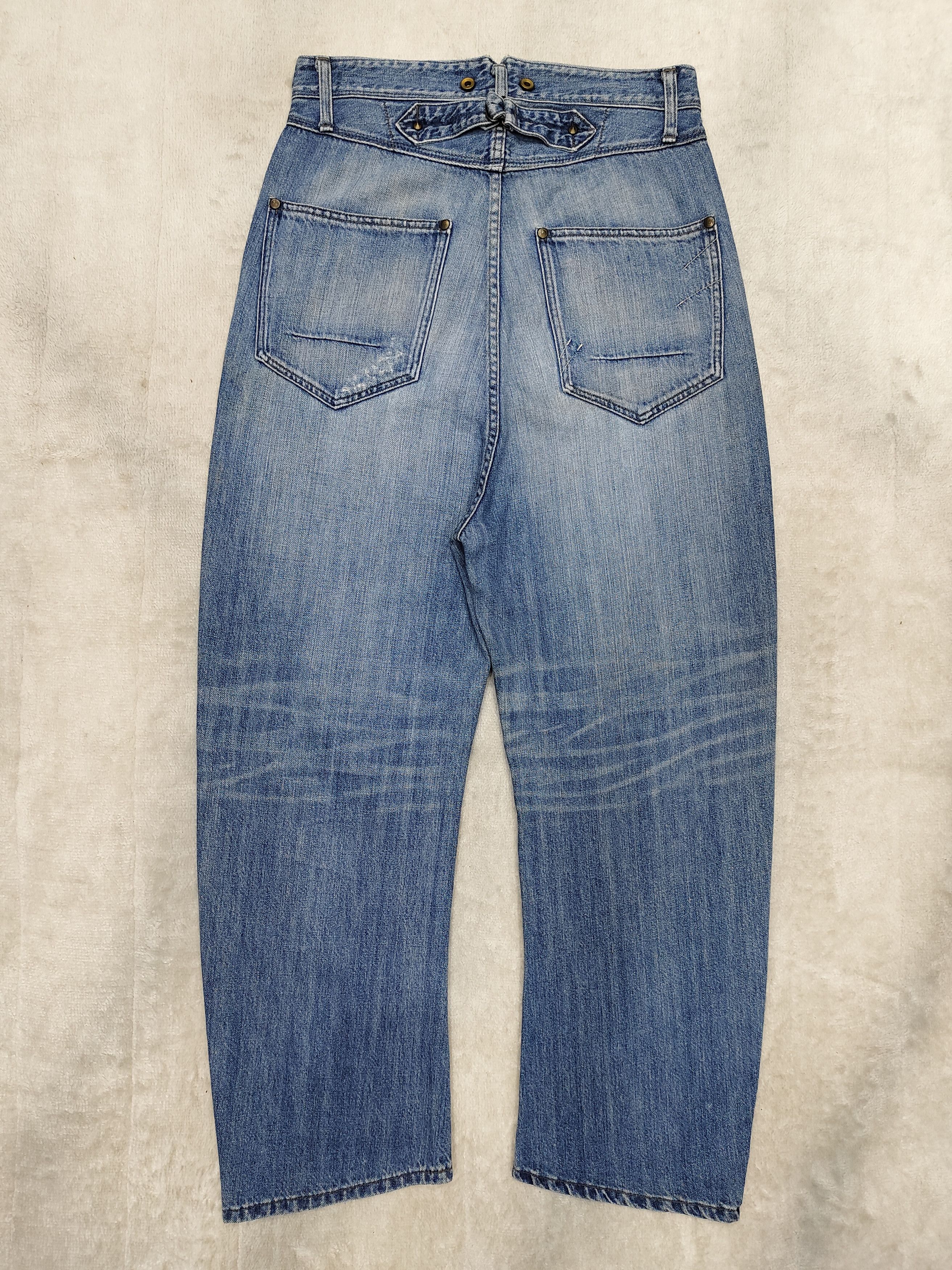 Journal Standard 00s Jouetie - Heritage Back Buckle Workwear Distressed Jeans Size US 30 / EU 46 - 4 Thumbnail