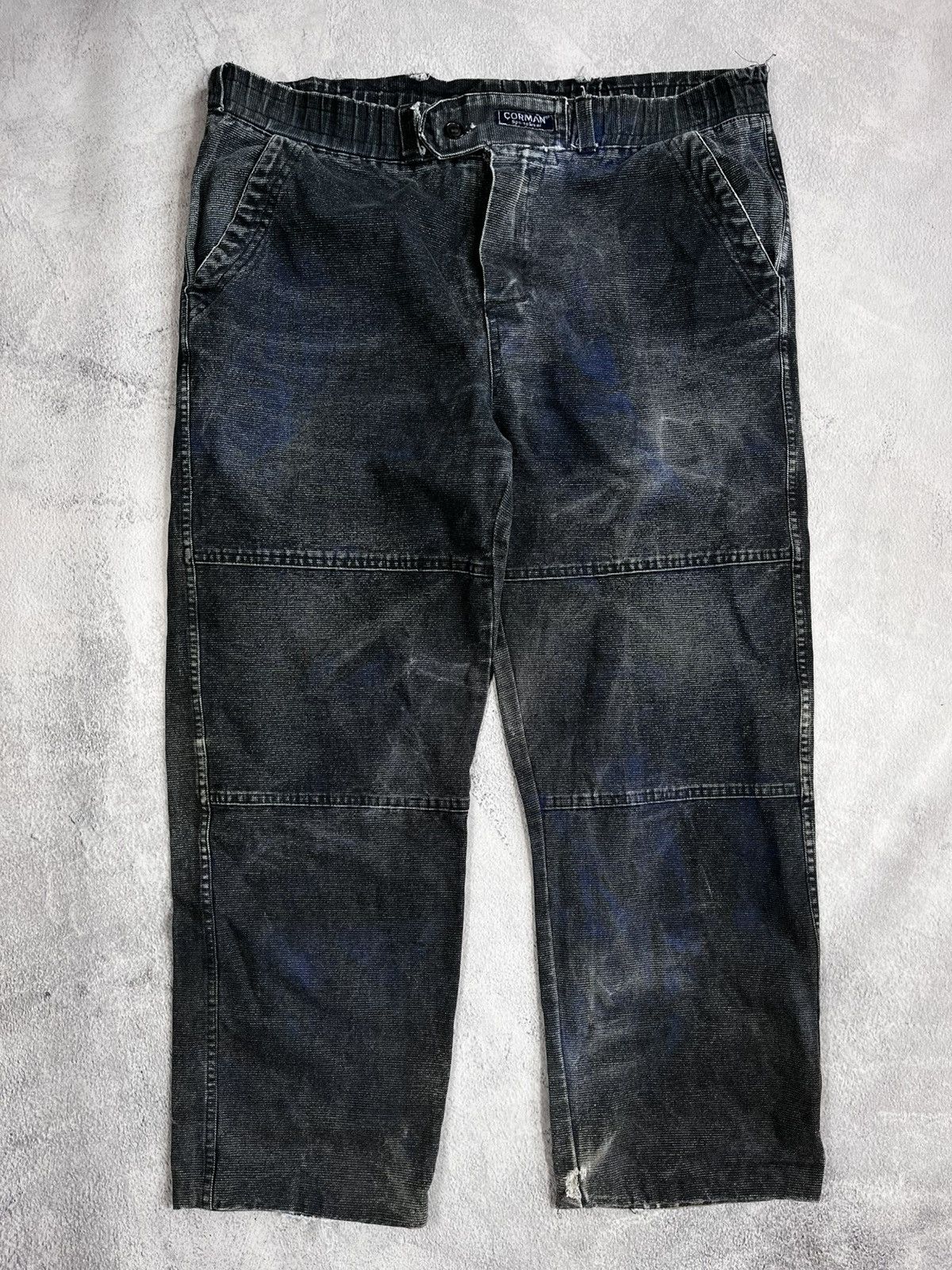 Japanese Brand × Vintage Vintage Y2K style Japanese faded wide washed trousers Size US 36 / EU 52 - 1 Thumbnail