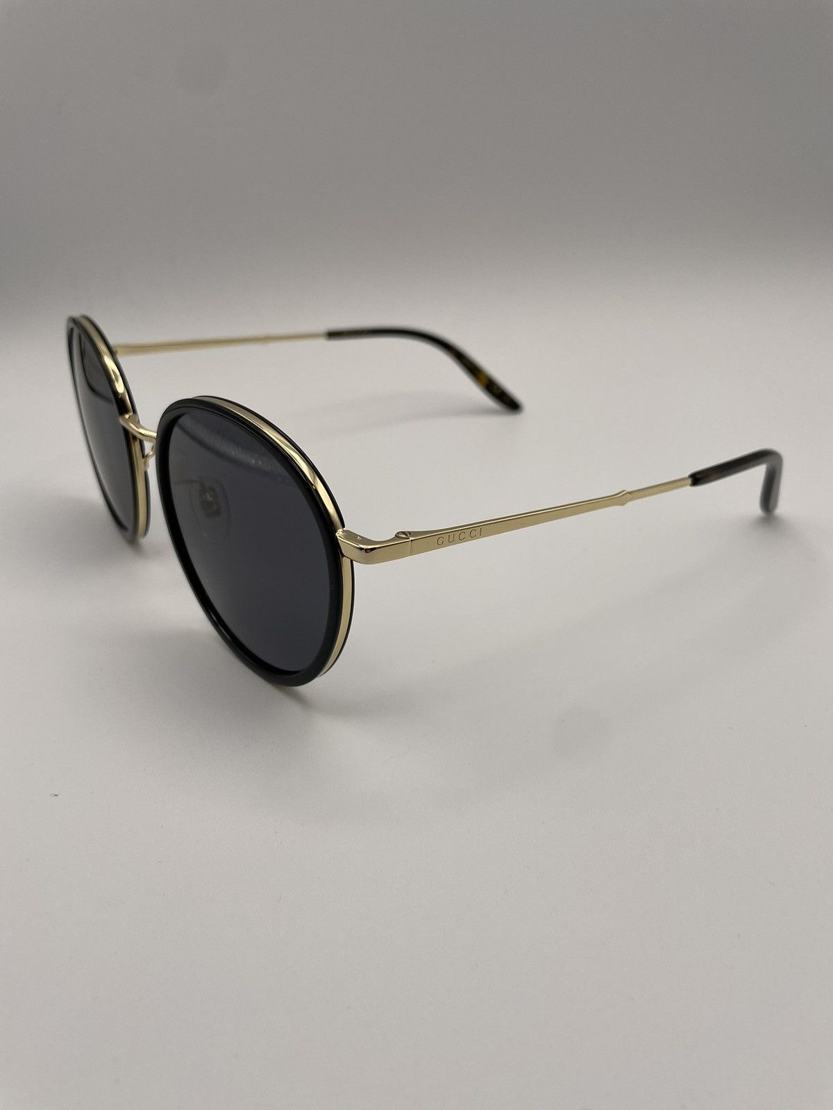 Gucci Gucci Gold Circular Sunglasses Size ONE SIZE - 3 Thumbnail