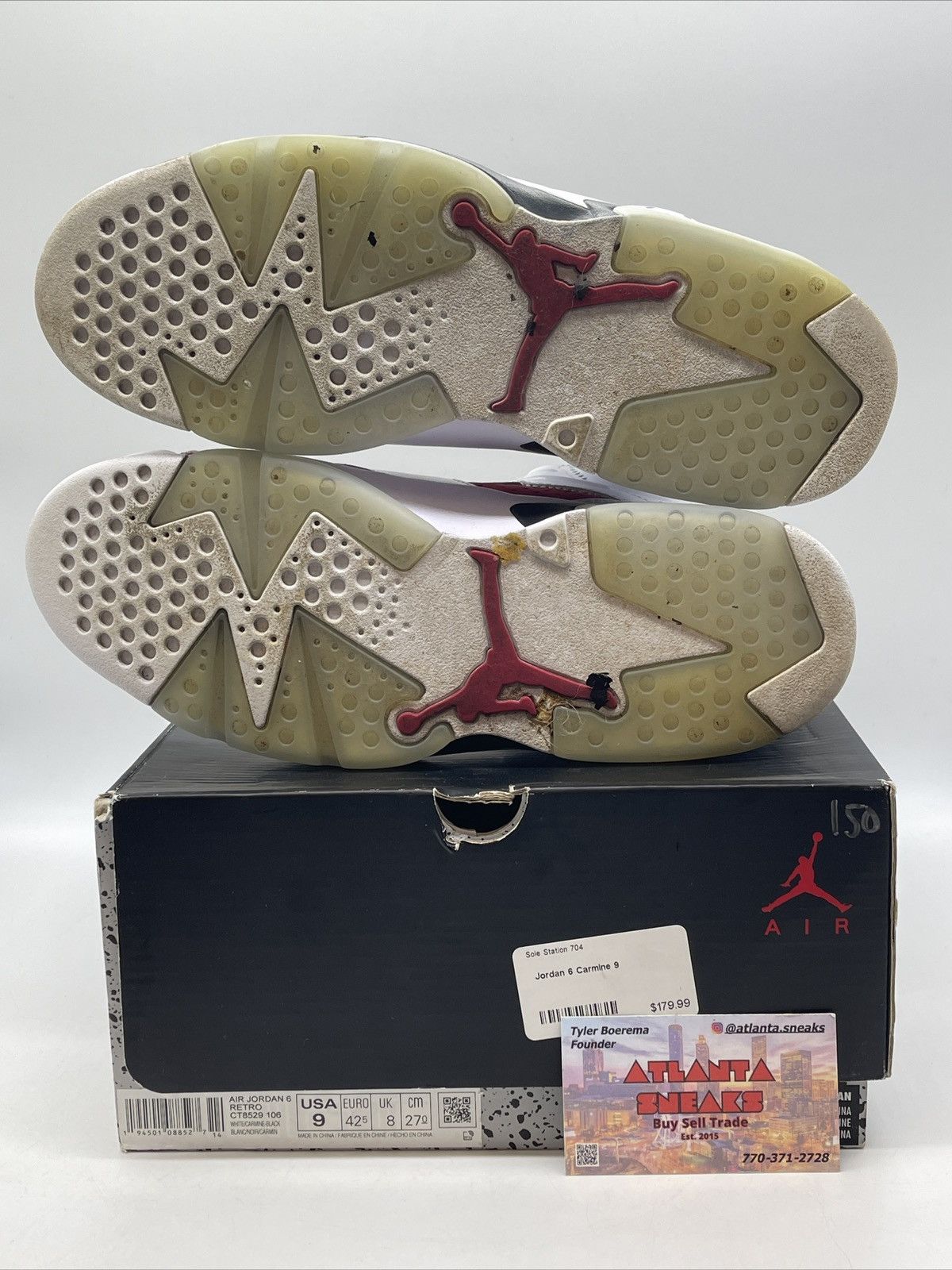 Jordan Brand Air Jordan 6 carmine Size US 9 / EU 42 - 7 Thumbnail