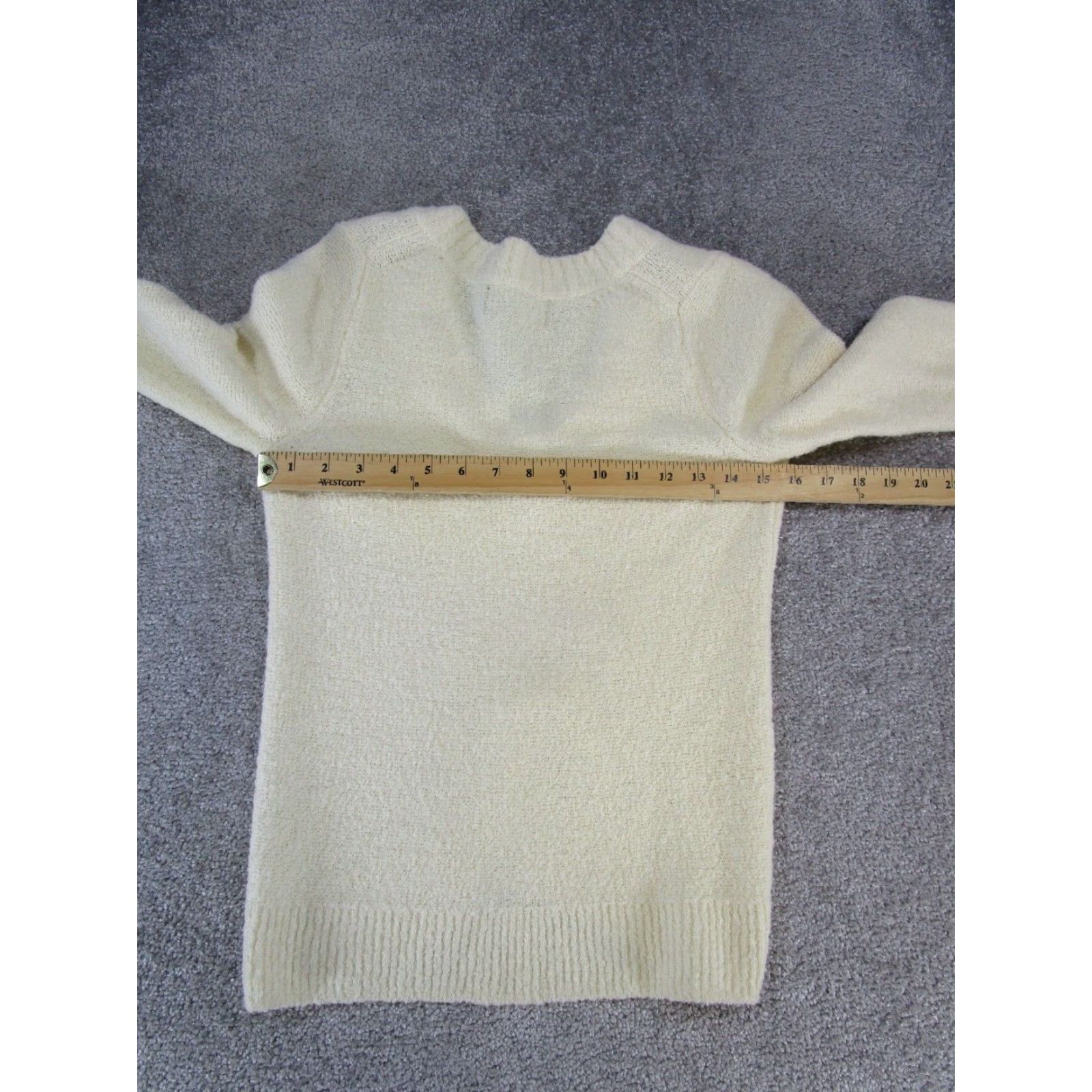 Everlane Everlane Wool Sweater Women Small Ivory V-Neck Knit Pullover Women Size S / US 4 / IT 40 - 5 Thumbnail
