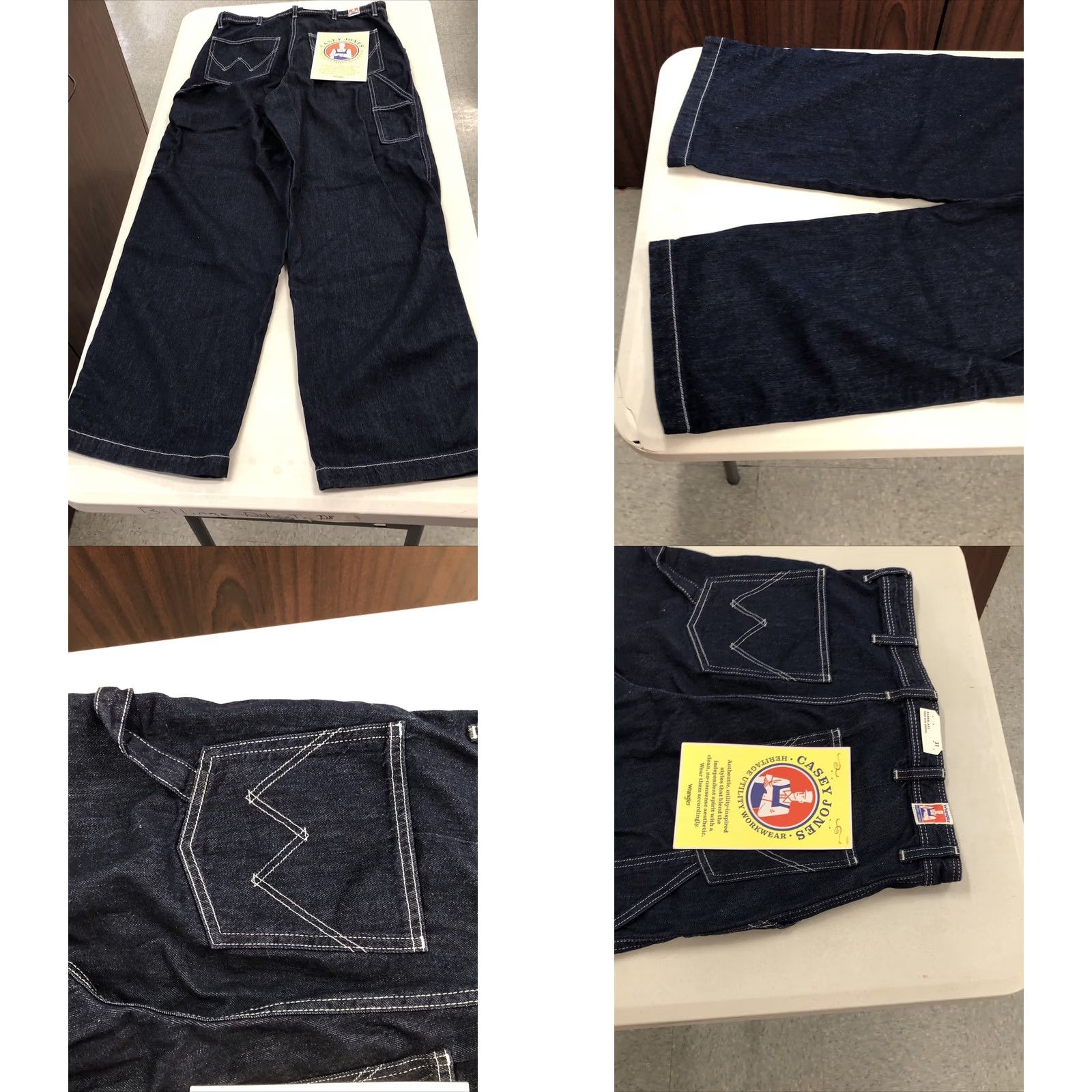 Wrangler Wrangler Jeans Womens 31x31 High Rise Barrel Leg Denim 652 Dark Blue Zip Button Pockets Wide-Leg 100% Cotton Bohemian Retro Western Manjaro? Size 24" / US 00 / IT 34 - 8 Thumbnail
