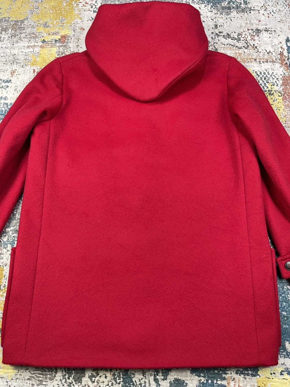 agnes b. Agnes B LOLITA Solid Red Wool Coats Size ONE SIZE - 6 Thumbnail