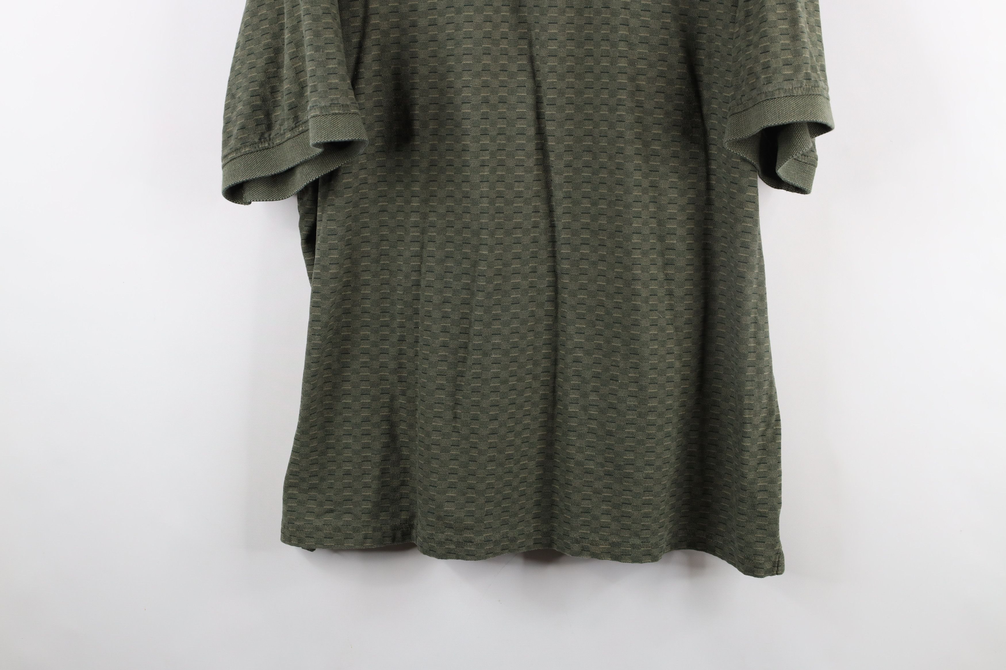 Vintage Vintage 90s Streetwear Knit Collared Polo Shirt Green Size US XL / EU 56 / 4 - 3 Thumbnail