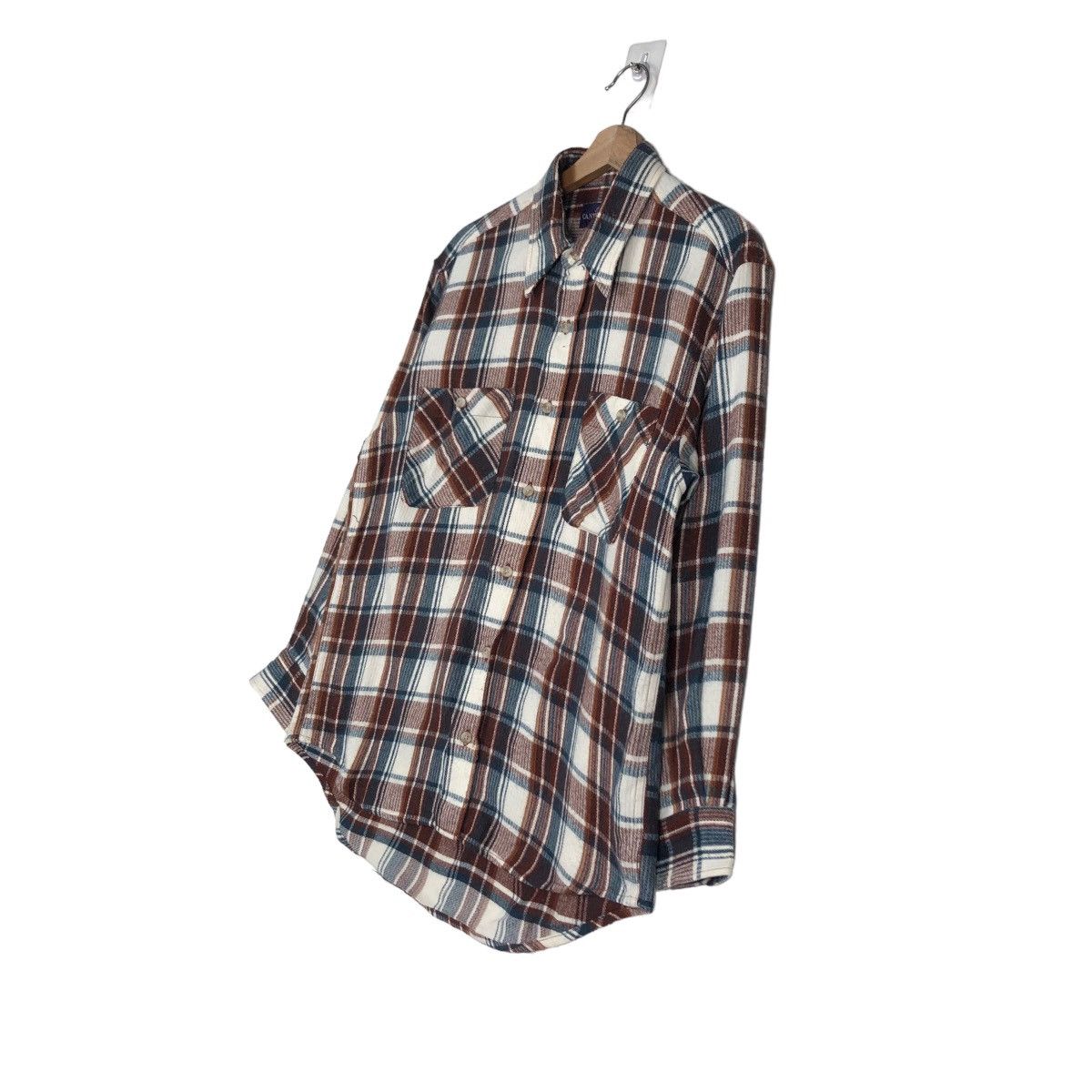 Japanese Brand 🔥Vintage Flannel Shirt Chore Jacket Canterbury Wood Tartan Size US M / EU 48-50 / 2 - 2 Thumbnail