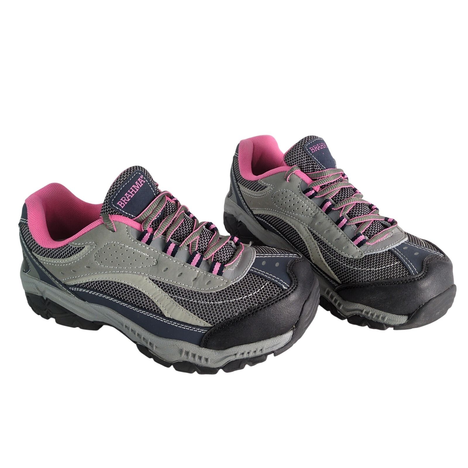 Other Brahma Sacha Steel Toe Safety Shoes Women's 8.5 Gray Pink Size US 8.5 / IT 38.5 - 1 Thumbnail