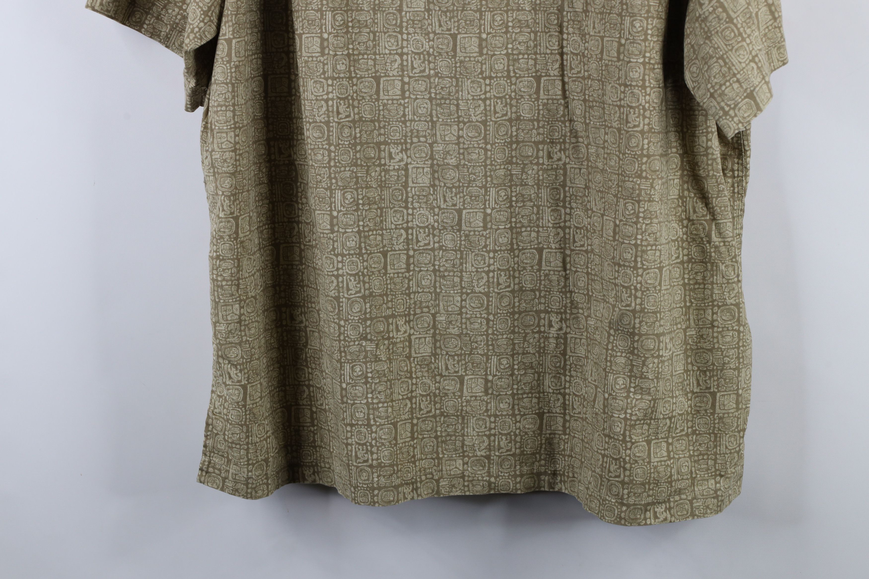 L.L. Bean × Vintage Vintage 90s LL Bean Geometric Looped Collar Button Shirt Size US XL / EU 56 / 4 - 11 Thumbnail