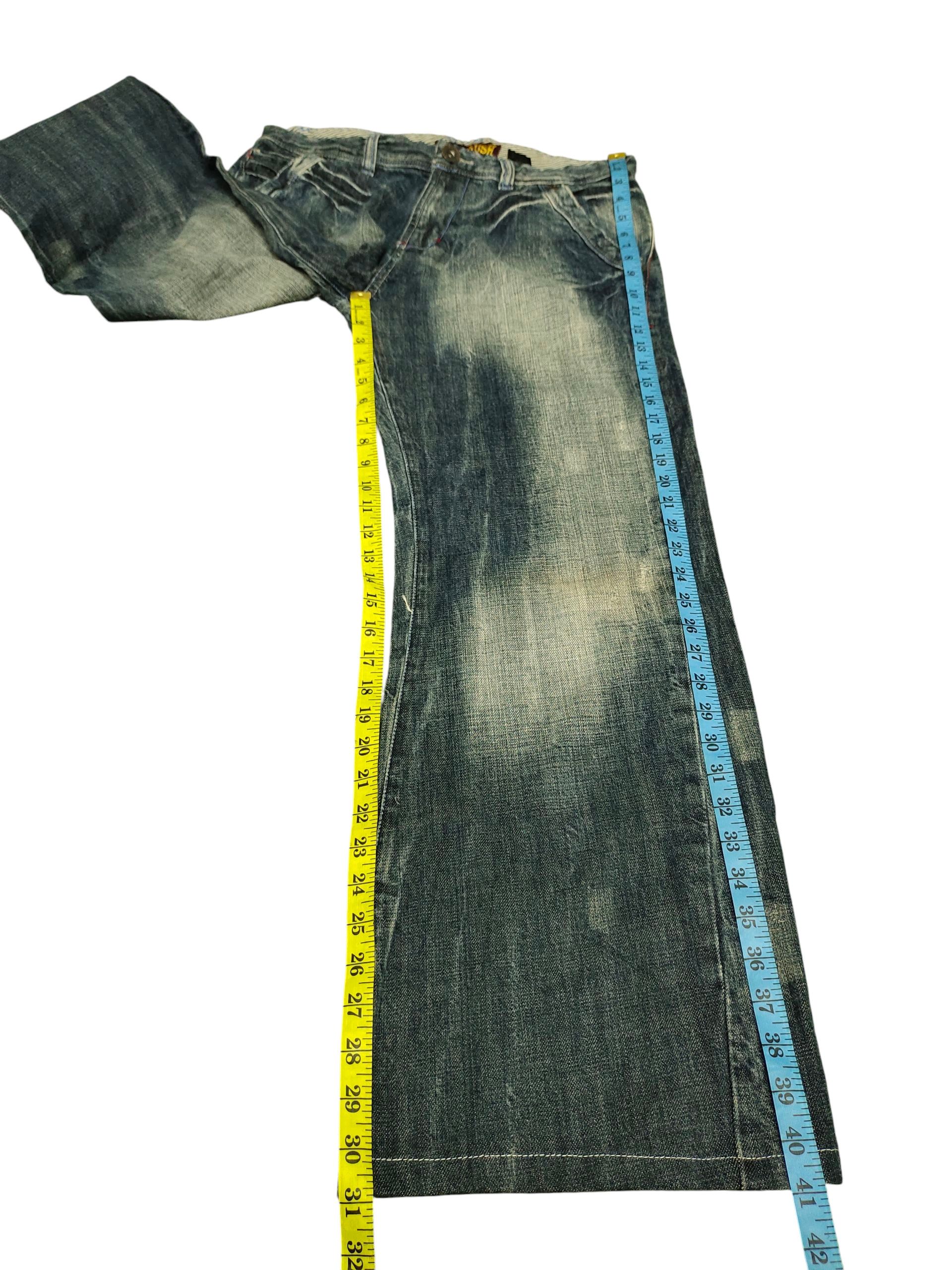 Hysteric Glamour Flare Loose Jeans Wild Rush Clawmark Distress Bootcut Y2k Size US 34 / EU 50 - 16 Thumbnail