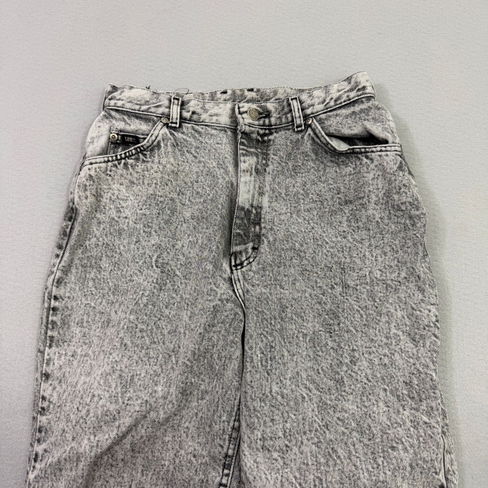 Vintage Vintage Lee Riders Jeans Women's 14 (Fits 28x27) Black White Size 36" / US 14 / IT 50 - 2 Thumbnail