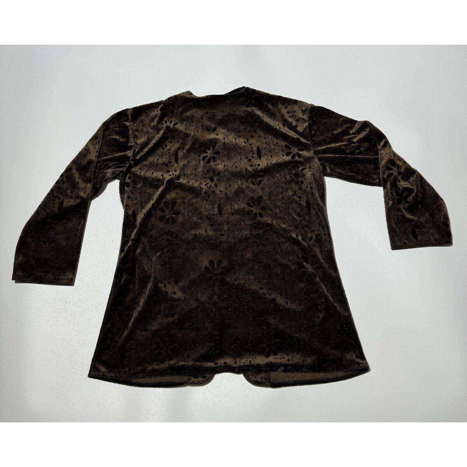 Other Vtg 90s Does 70s Tunic M Velour Whimsigoth Dark Fairy Boho Size M / US 6-8 / IT 42-44 - 2 Thumbnail