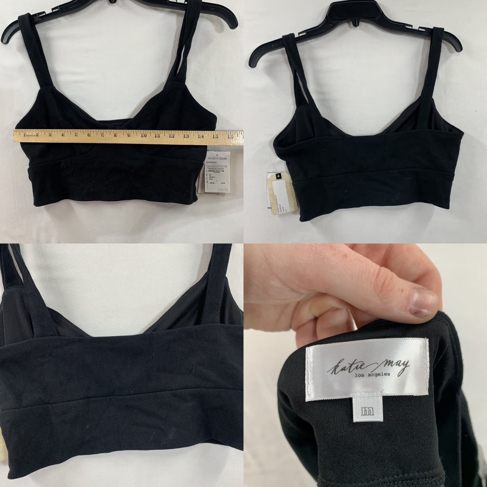 Vintage KATIE MAY Always Trending Top Womens Bra Black M Sz Medium Size M / US 6-8 / IT 42-44 - 8 Thumbnail