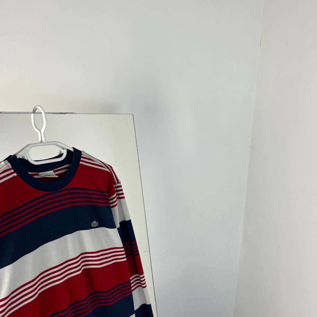 Lacoste Lacoste Stripped Mini Logo Long Sleeve Size US XL / EU 56 / 4 - 2 Thumbnail