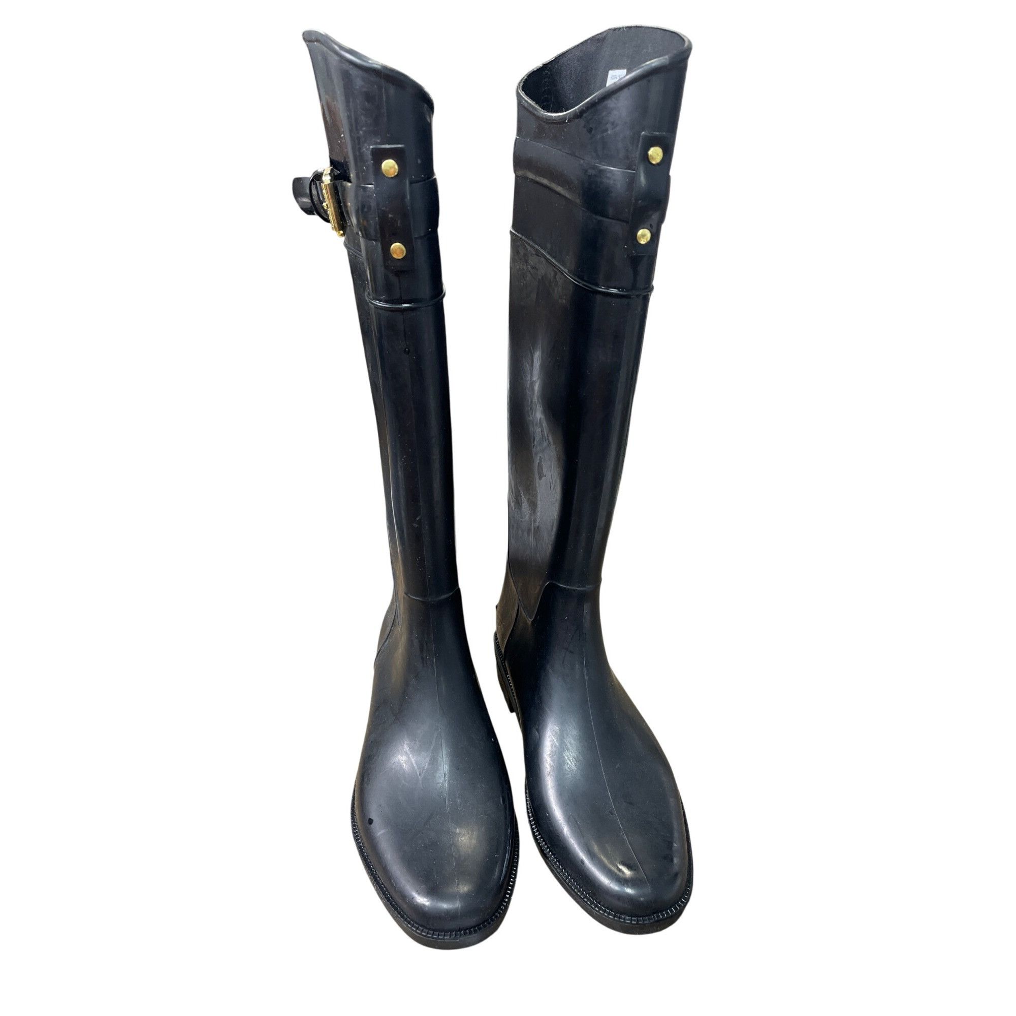 Lauren Ralph Lauren Lauren Ralph Lauren Womens Rossalyn Black Rain Boots Size 6B Size US 6 / IT 36 - 8 Thumbnail