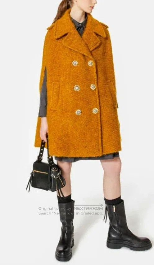 Other Valentino Double-breasted mohair wool cape coat Size XS / US 0-2 / IT 36-38 - 2 Thumbnail