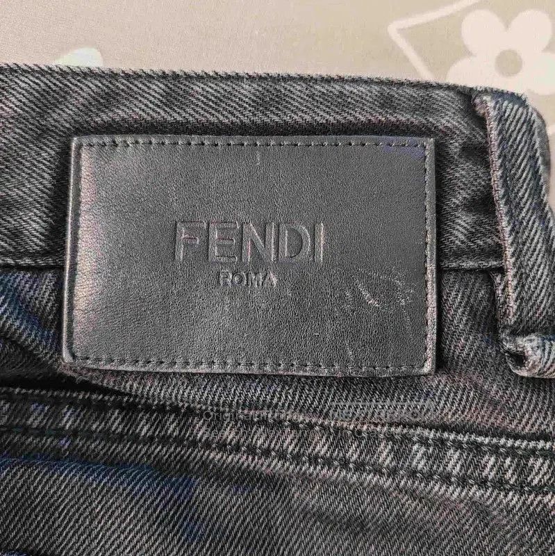 Fendi Fendi Casual Black Cotton Pants for Men . Size US 32 / EU 48 - 5 Thumbnail