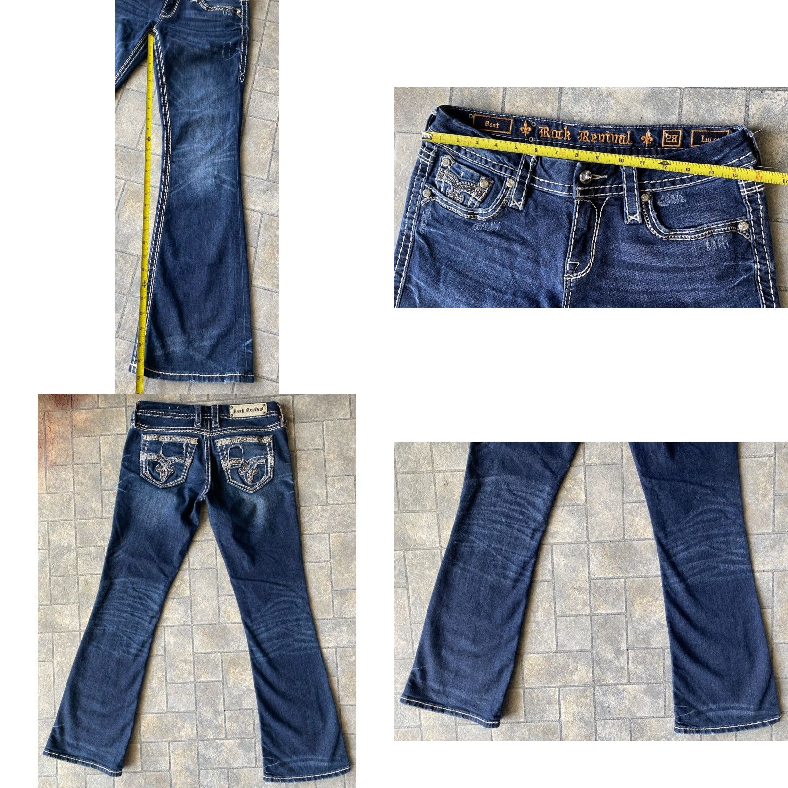 Vintage Rock Revival Jeans Blue Bootcut 28 Women’s Size 28 Regular Bootcut Jeans Women’s Blue Rock Revival Size 28" / US 6 / IT 42 - 8 Thumbnail