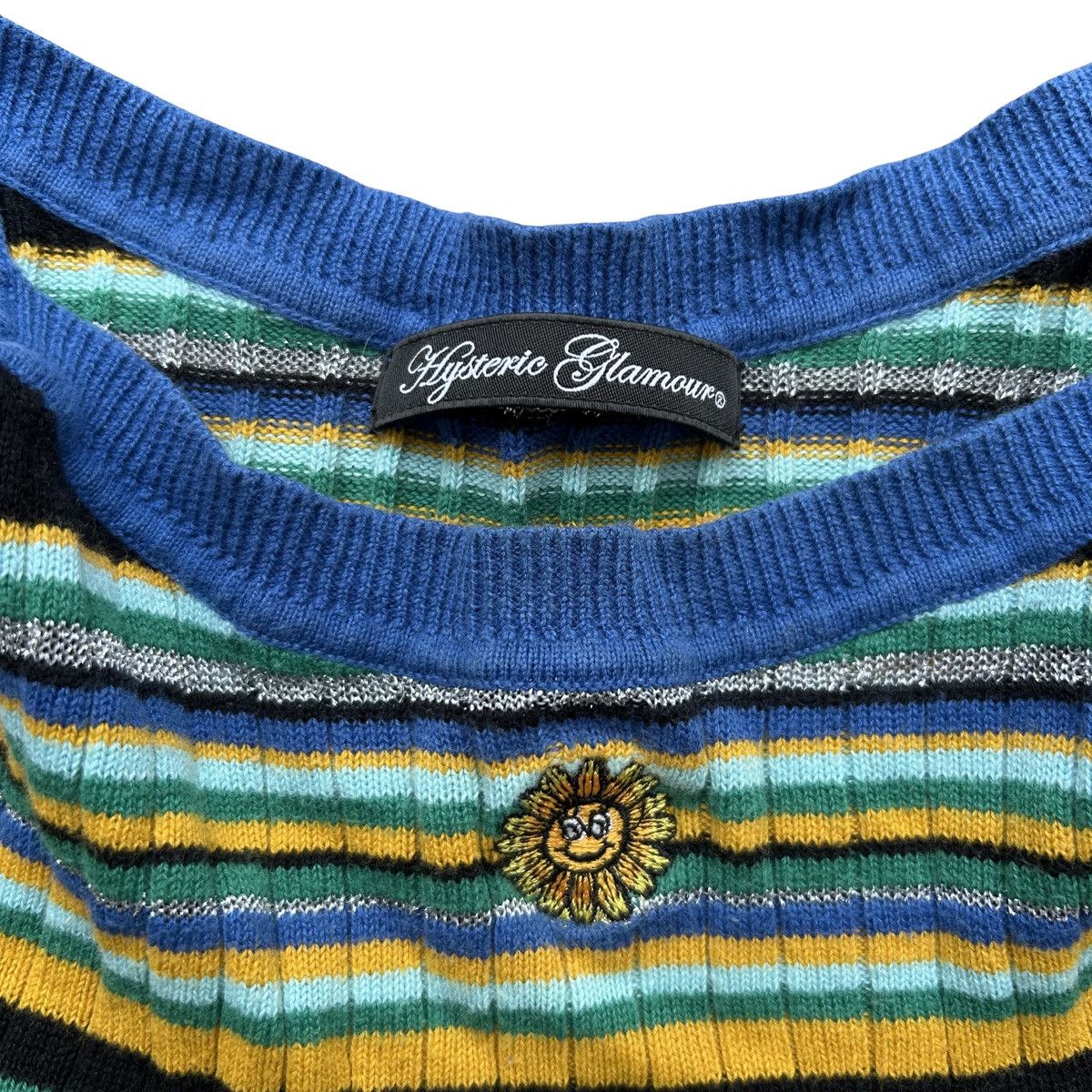 Hysteric Glamour Vintage Hysteric Glamour Sunflower Striped Tank Top RARE Size US M / EU 48-50 / 2 - 2 Thumbnail