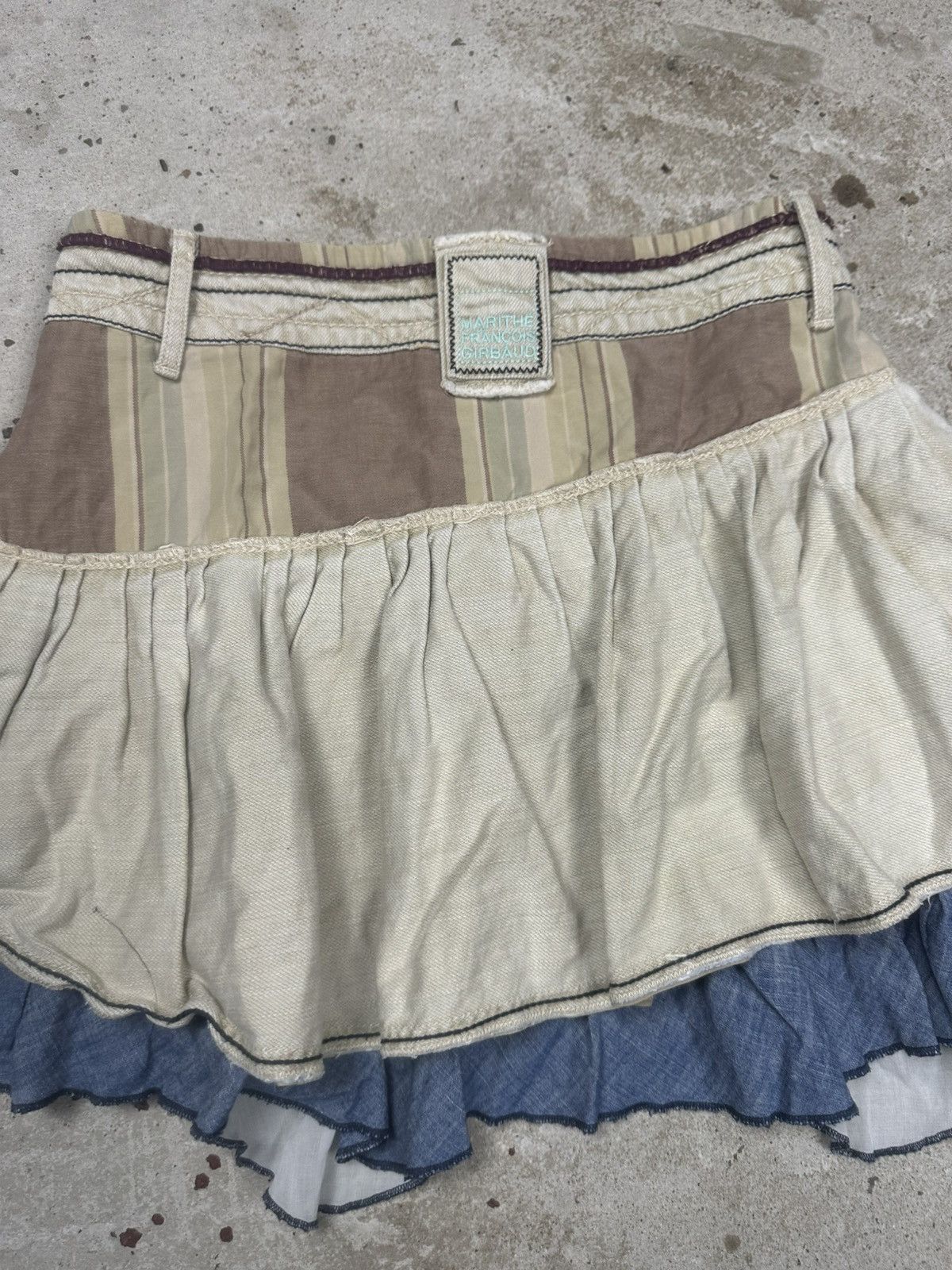 Marithe + Francois Girbaud Marithe Francois Girbaud Mini Patchwork Skirt Iconic Size 27" / US 4 / IT 40 - 11 Thumbnail