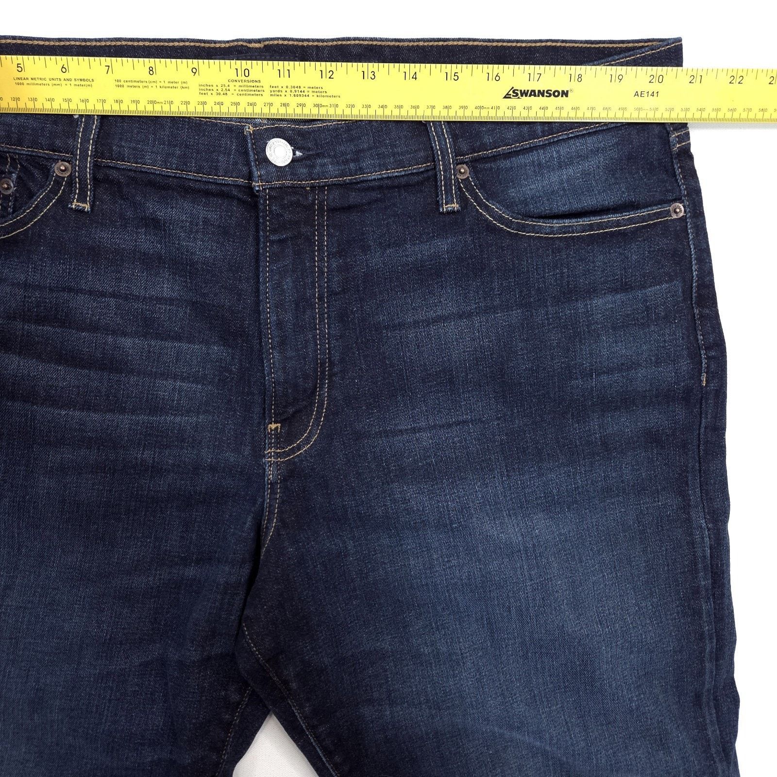 Lucky Brand Lucky Brand Mens Size 40x33 Blue 361 Vintage Straight Denim Size US 40 / EU 56 - 6 Thumbnail