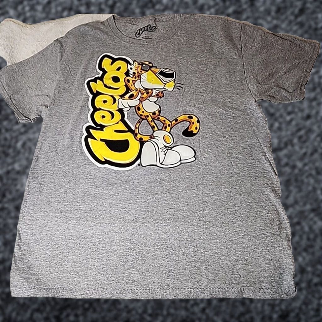 Mad Engine Mad Engine Cheetos Cheetah T-shirt Men's Large Gray Graphic Print Tee Size US L / EU 52-54 / 3 - 1 Thumbnail