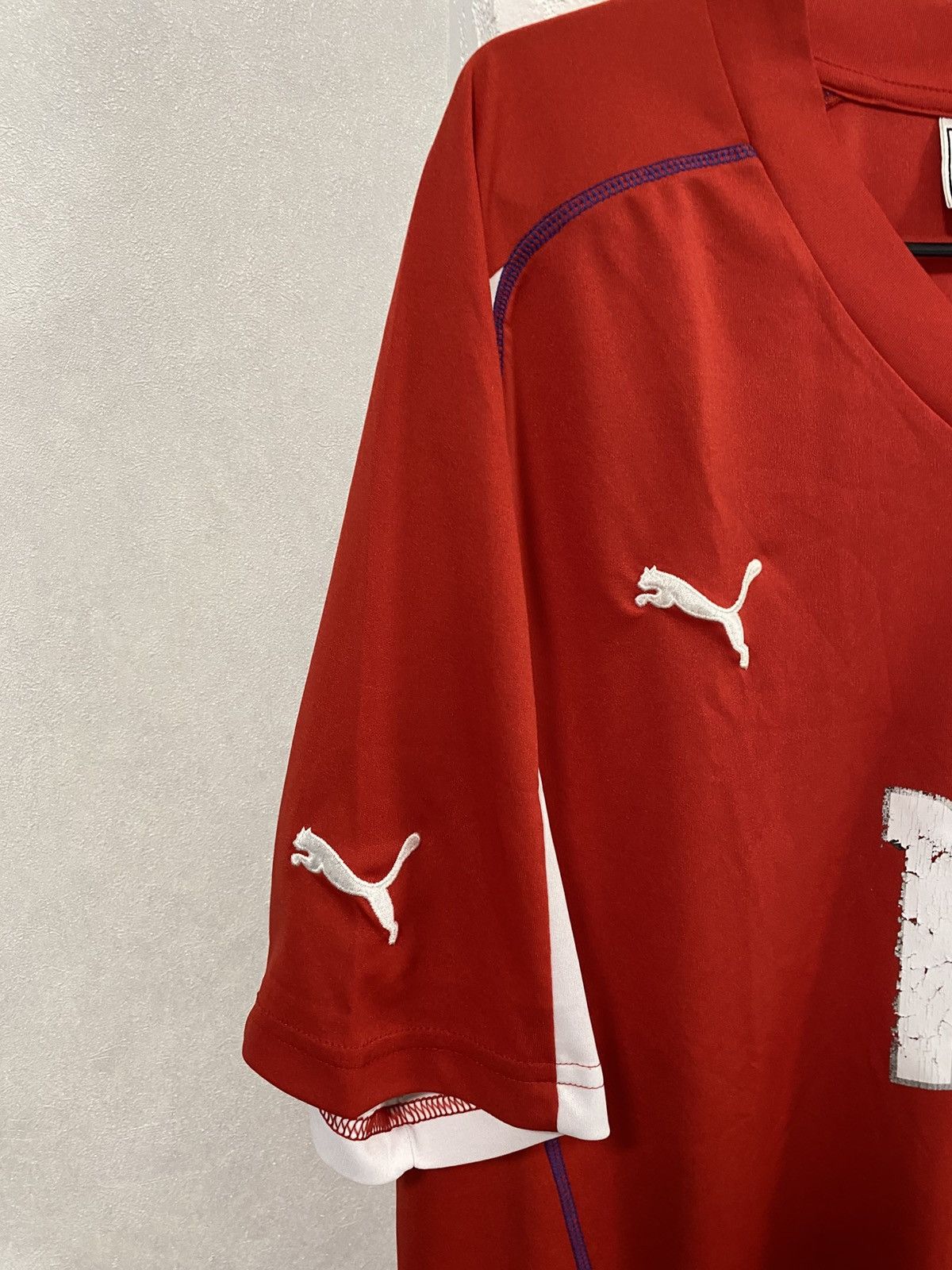 Puma Czech Republic 2003-04 Puma Vintage Soccer Jersey Nedved 11 Size US XL / EU 56 / 4 - 4 Thumbnail