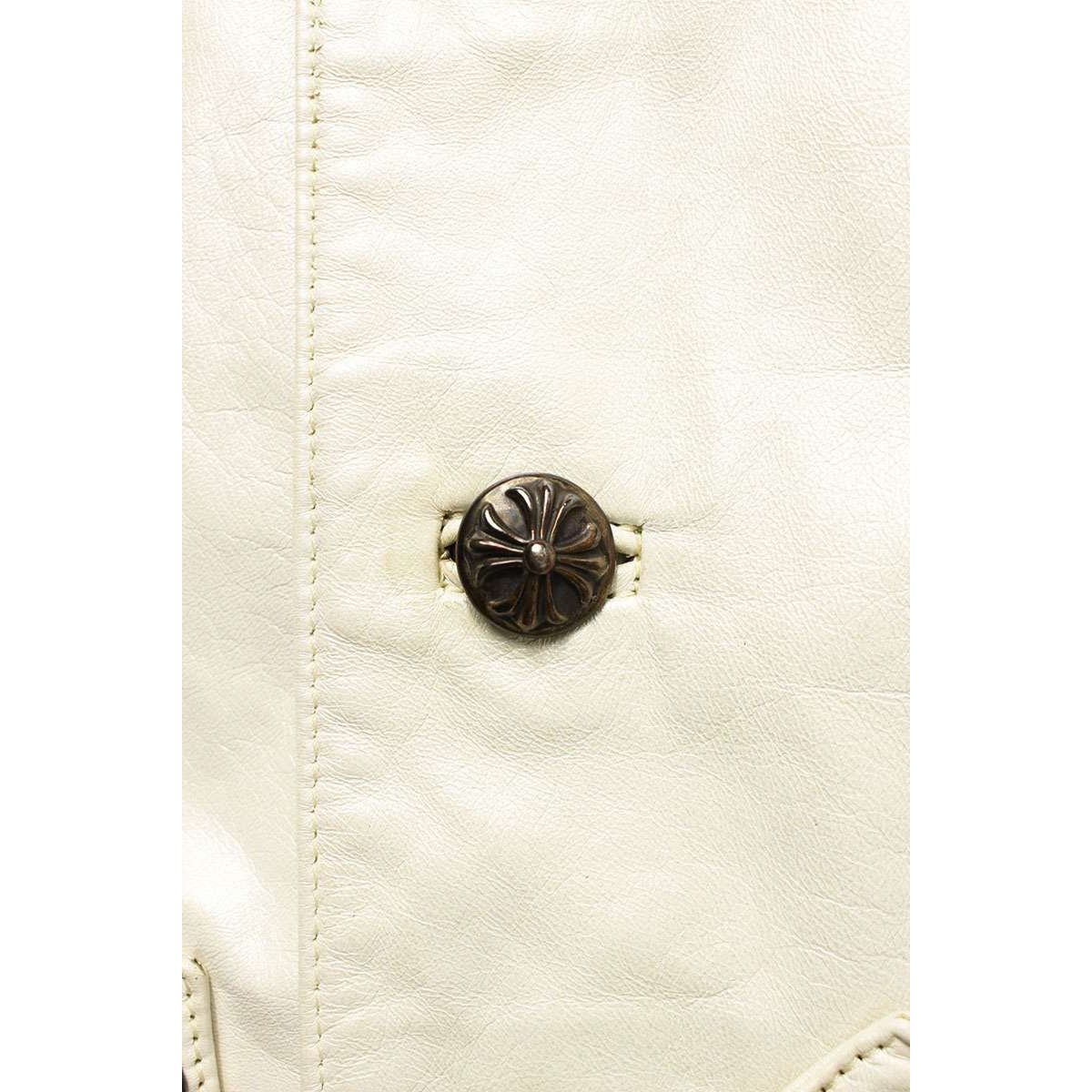 Chrome Hearts Chrome Hearts Cross Ball Button Leather Coat Size US M / EU 48-50 / 2 - 3 Thumbnail