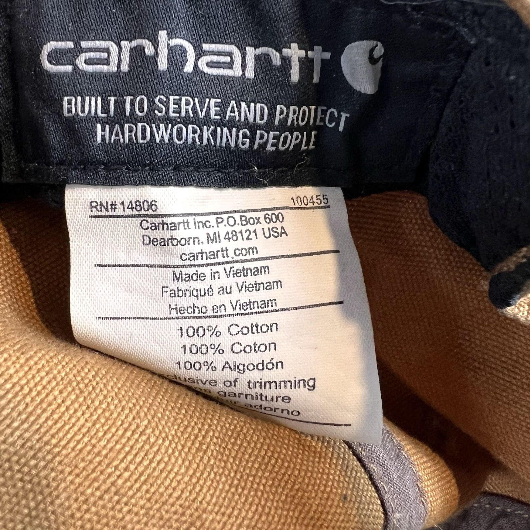 Carhartt Carhartt Odessa Hat One Size Tan Canvas Work Cap Utility Size ONE SIZE - 6 Thumbnail