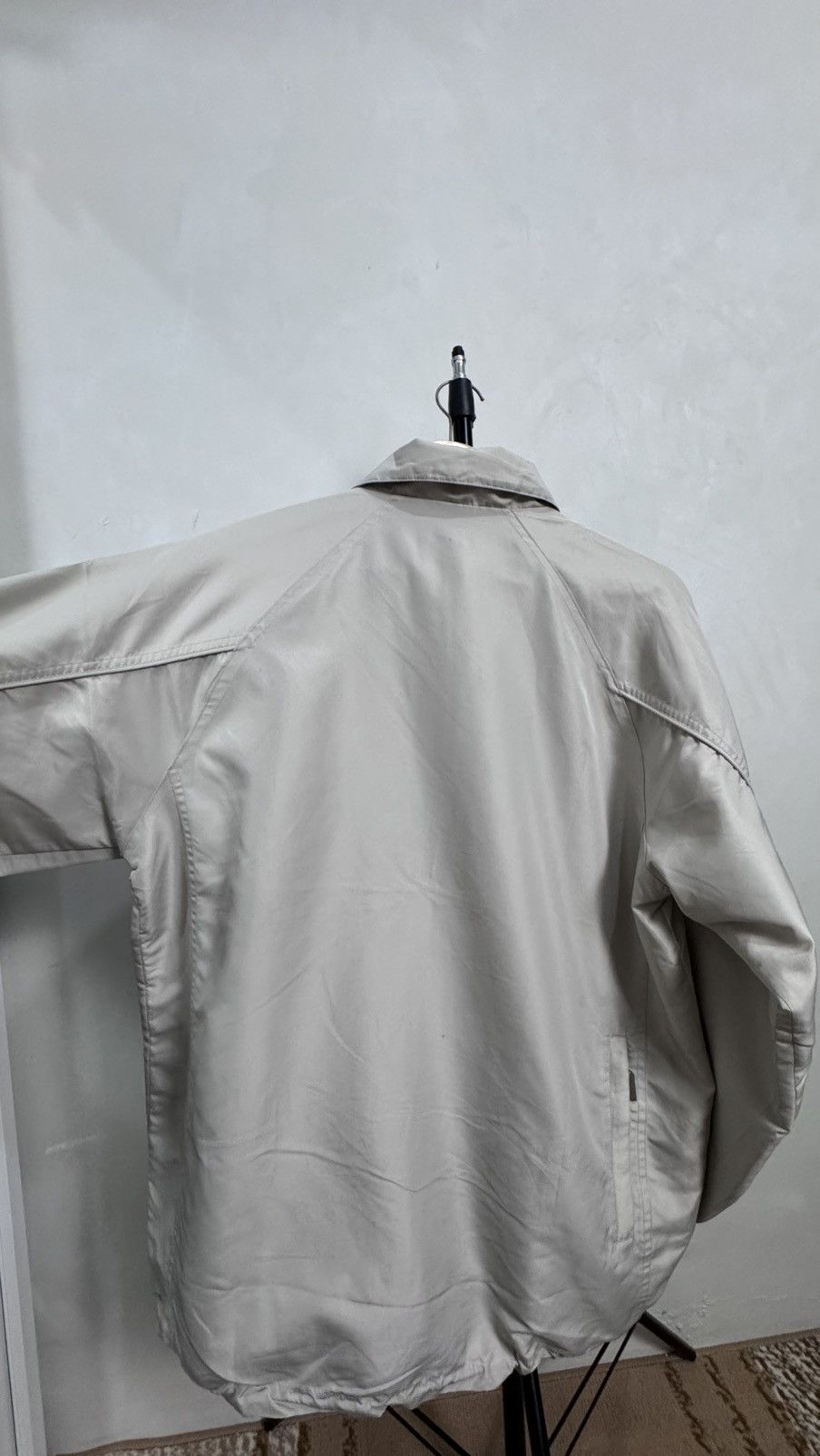 K-Swiss K Swiss Off White Windbreaker Jacket Size US M / EU 48-50 / 2 - 12 Thumbnail