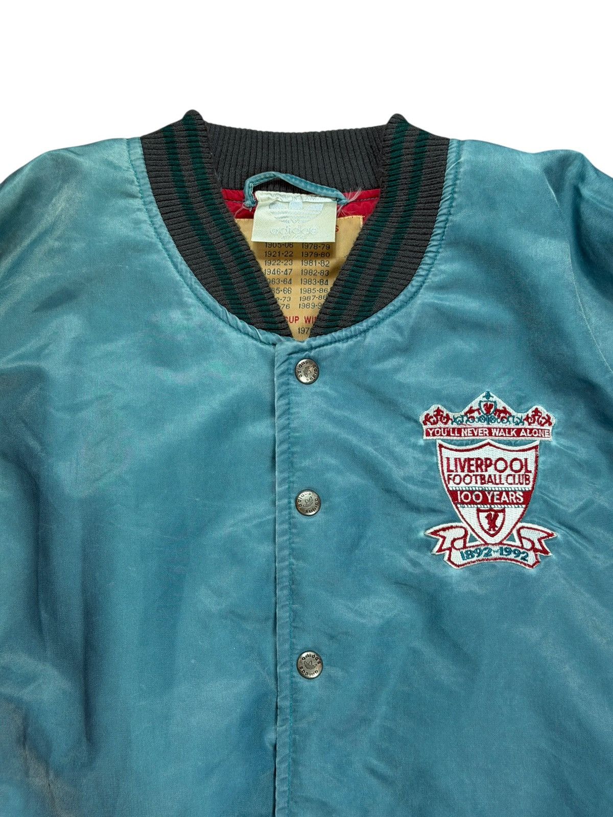 Adidas Liverpool 1992/93 Bomber Jacket Size US L / EU 52-54 / 3 - 4 Thumbnail