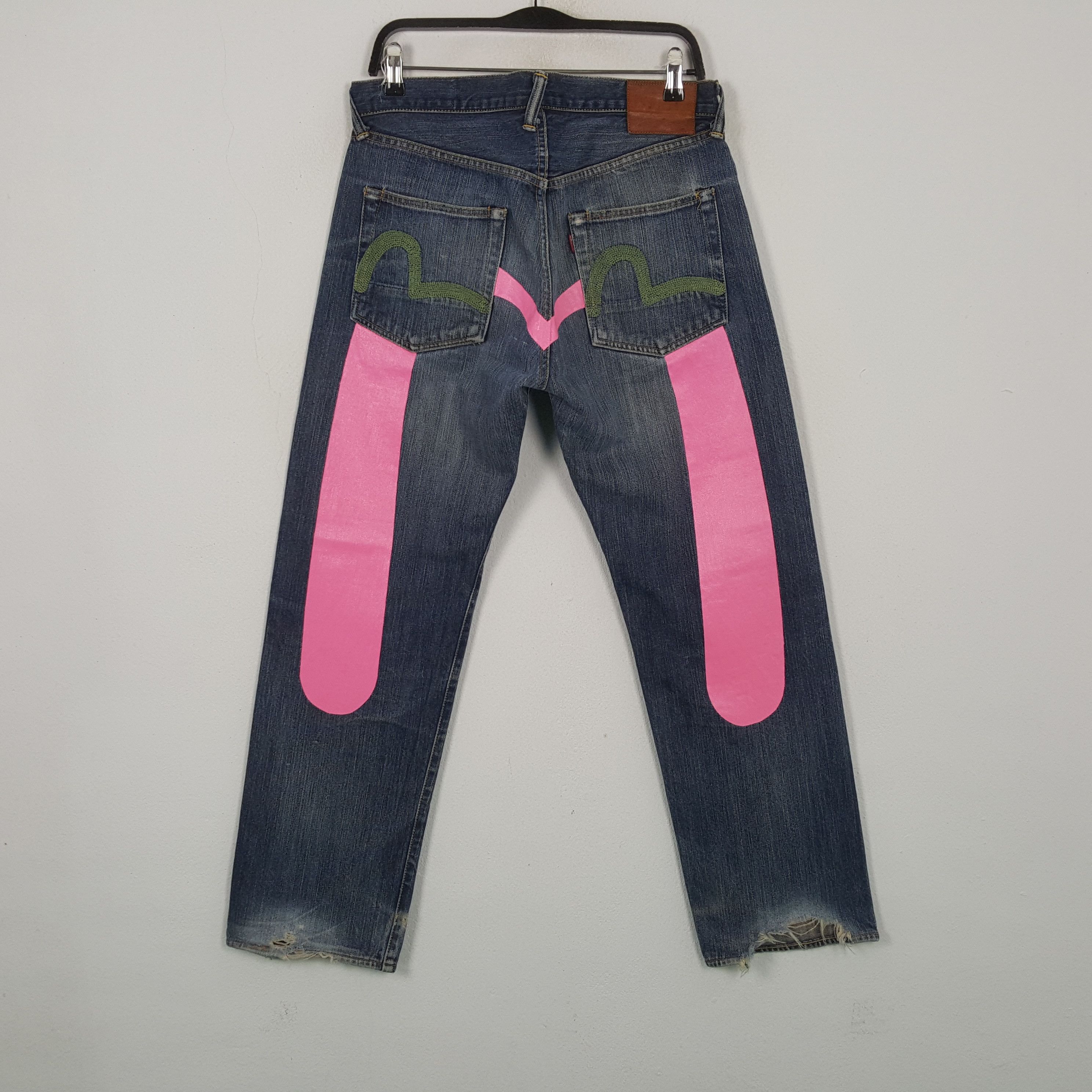 Evisu Evisu Japanese Brand Custom Daicock Jeans RR10 Size US 33 - 1 Thumbnail