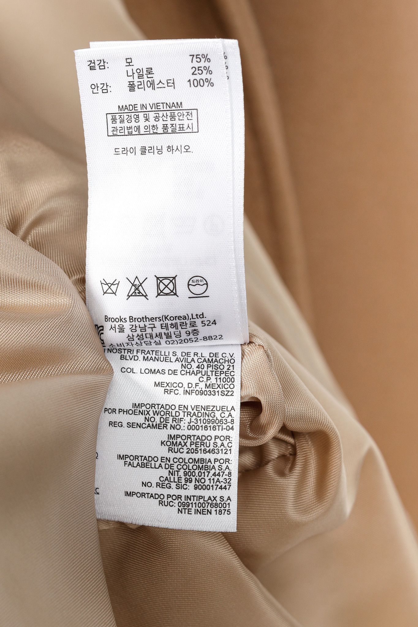 Brooks Brothers Brooks Brothers Tan Wool-Blend Belted Coat Size XS / US 0-2 / IT 36-38 - 13 Thumbnail
