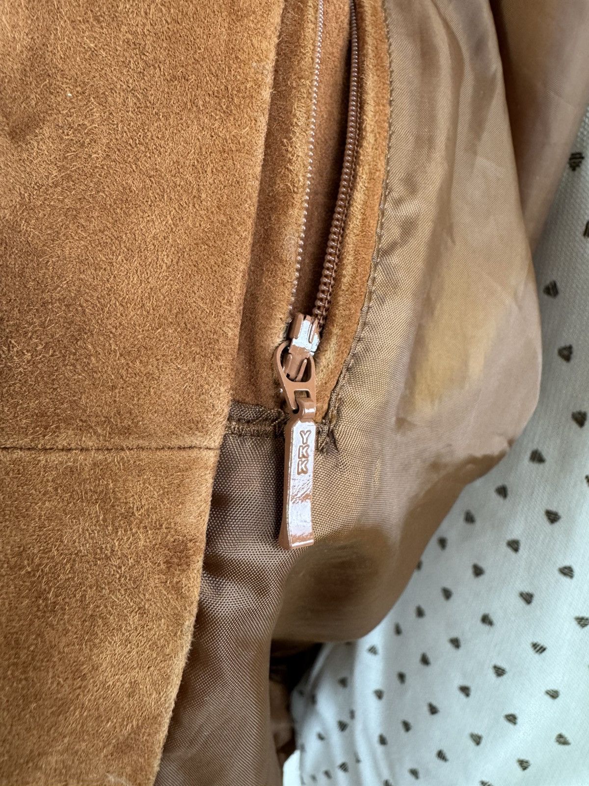 Designer × McGregor DISTINCTION MCGREGOR Suede Sports Bomber Leather Jacket Size US L / EU 52-54 / 3 - 15 Thumbnail