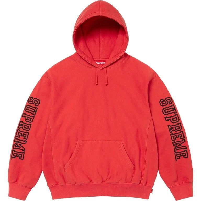 Supreme Supreme Red Collegiate Sleeve Hoodie Size US XL / EU 56 / 4 - 1 Thumbnail