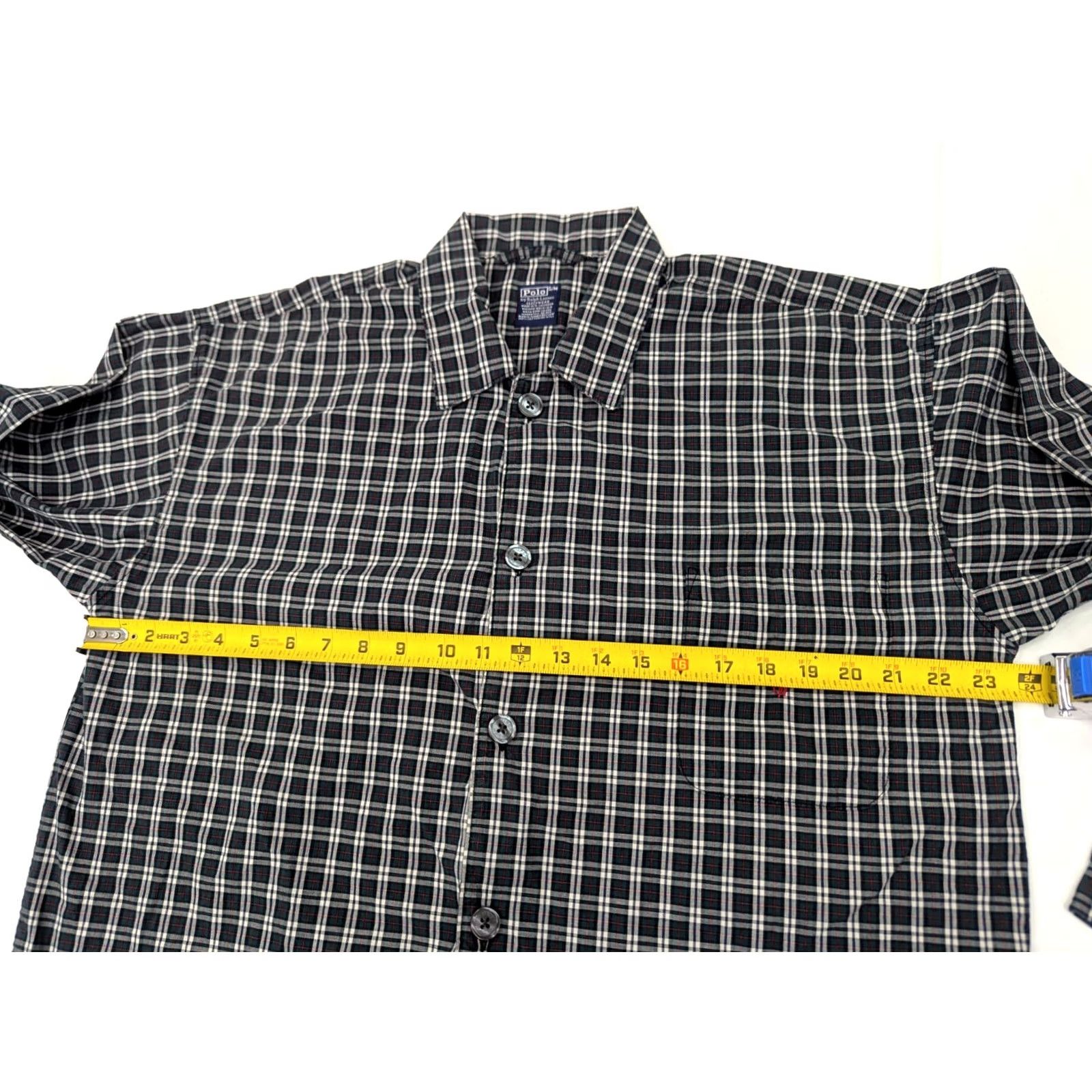 Polo Ralph Lauren VINTAGE Polo Ralph Lauren Shirt Mens S Green Plaid Check Lightweight Cotton Button Full Button Closure Sleepwear Size US S / EU 44-46 / 1 - 5 Thumbnail