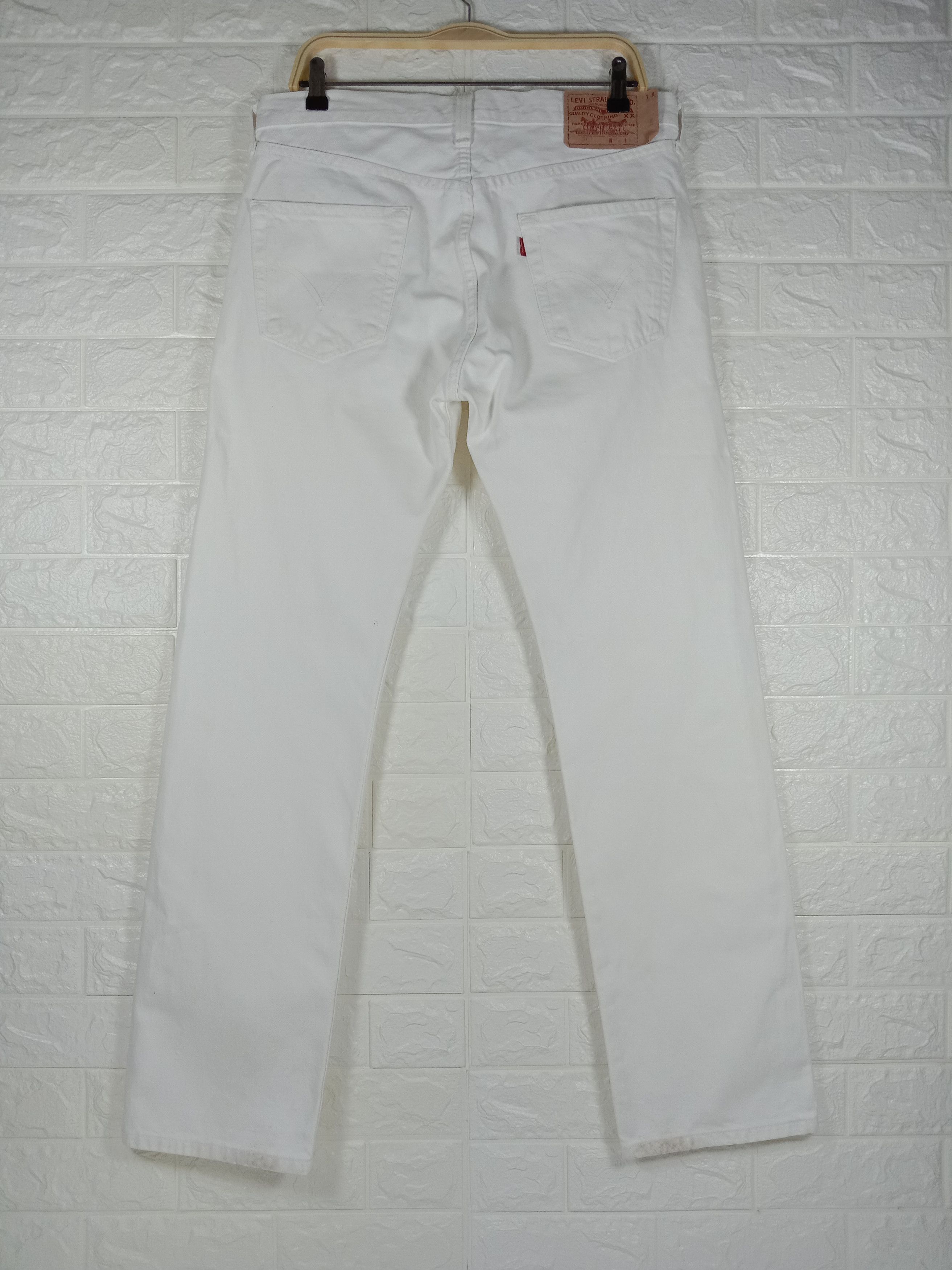Levi's Vintage Levi's 501 Jeans Straight Leg Button Fly White Denim Size US 32 / EU 48 - 5 Thumbnail