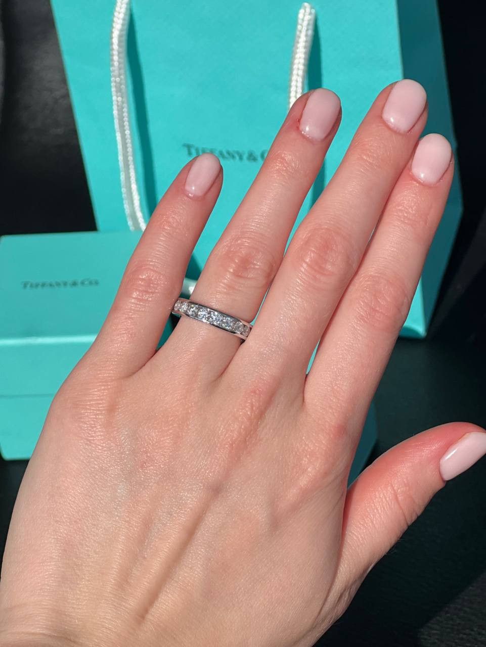 Tiffany & Co. Tiffany Co Platinum 1.80ct Diamond 4mm Full Eternity Wedding Size ONE SIZE - 4 Thumbnail