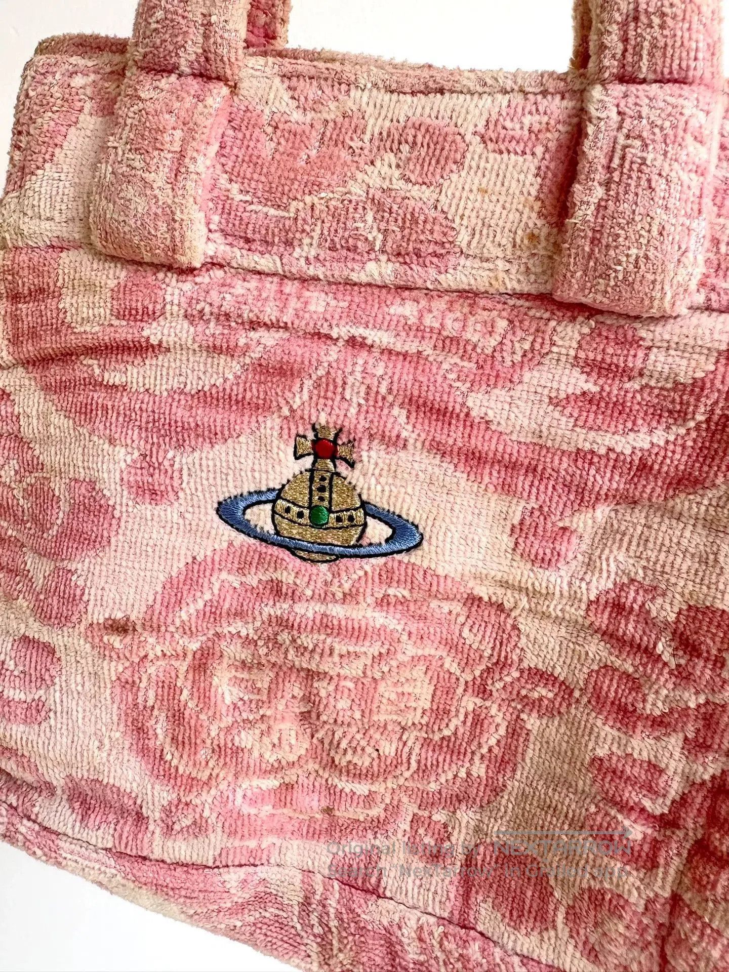 Vivienne Westwood Vivienne Westwood Vintage Pink Carved Towel Bag Small. Size ONE SIZE - 3 Thumbnail
