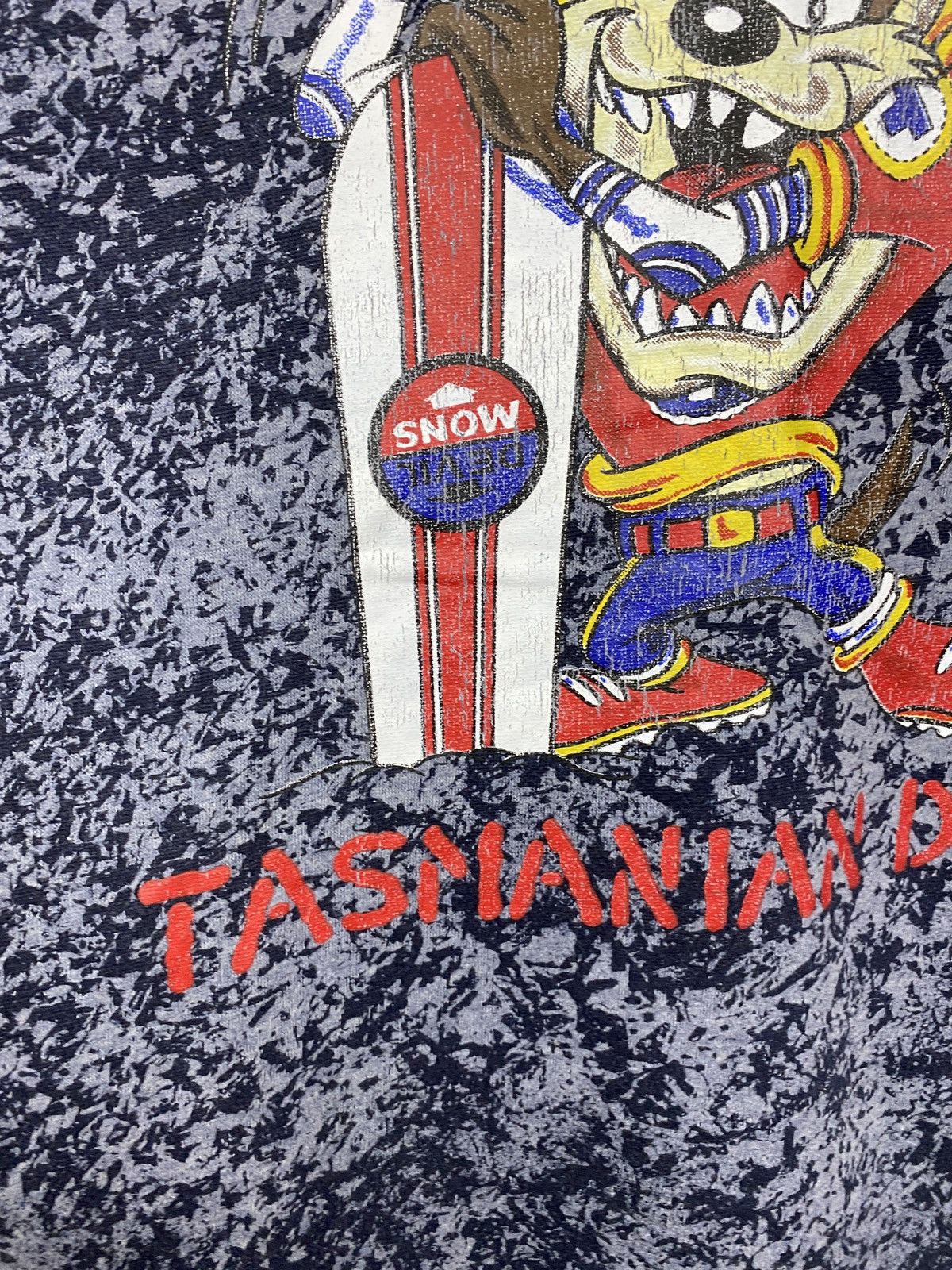 Warner Bros 🇺🇸 Vintage 90s Taz Snowboard Looney Tunes Hoodie Y2K Rare Size US M / EU 48-50 / 2 - 7 Thumbnail