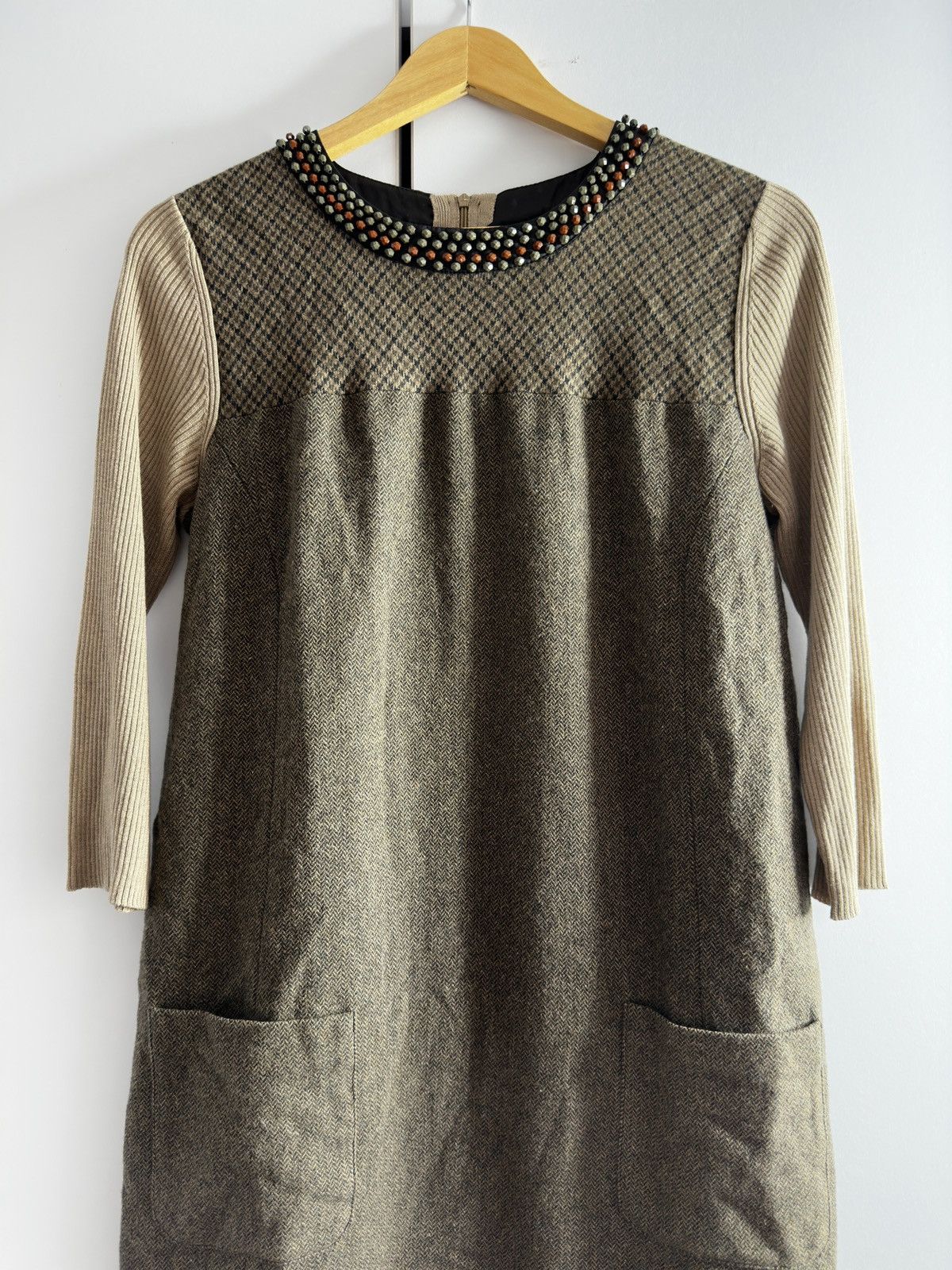 Weekend Max Mara Max Mara Weekend Wool Skirt Suit-Checked Blazer&Skirt Set Size L / US 10 / IT 46 - 4 Thumbnail