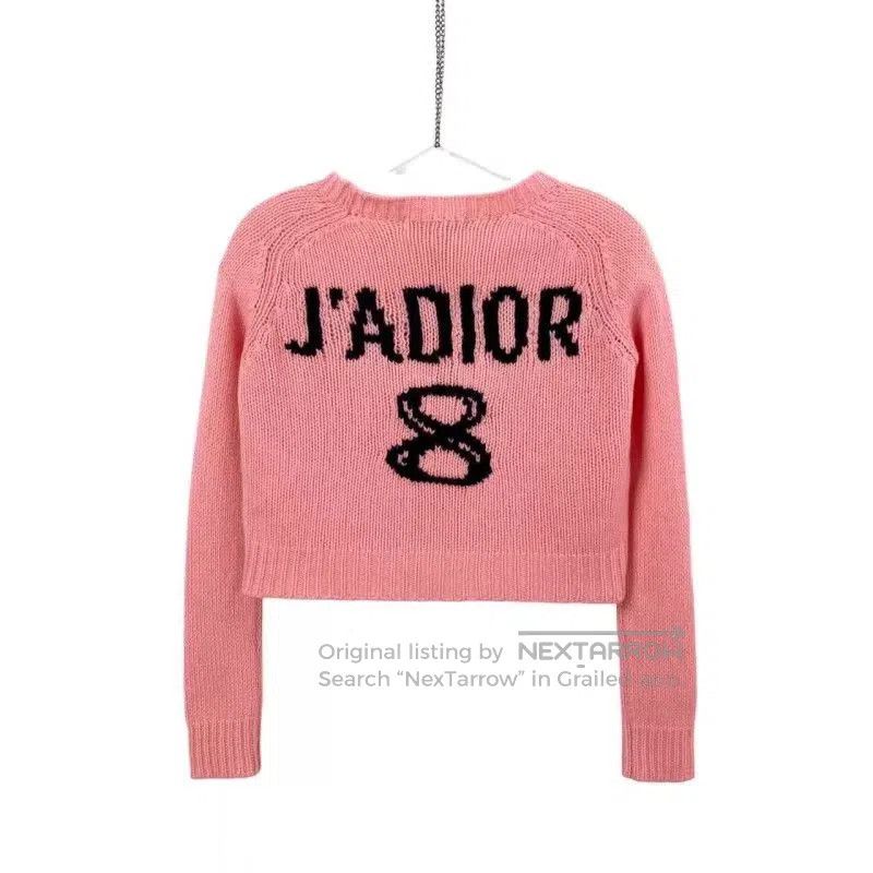 Dior pink cashmere sweater by Dior. Size US S / EU 44-46 / 1 - 2 Thumbnail
