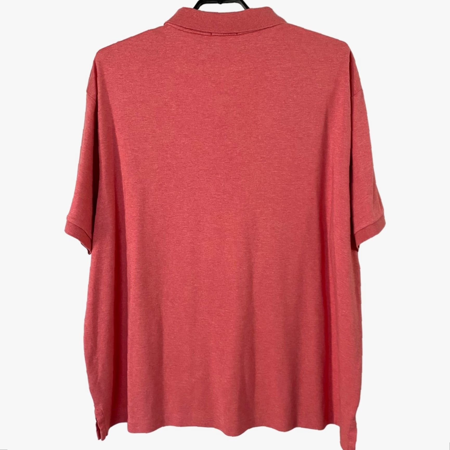 Ralph Lauren VINTAGE Polo Ralph Lauren Big & Tall Soft Cotton Polo Shirt Light Red Mens Size 3XB Size US XXL / EU 58 / 5 - 3 Thumbnail