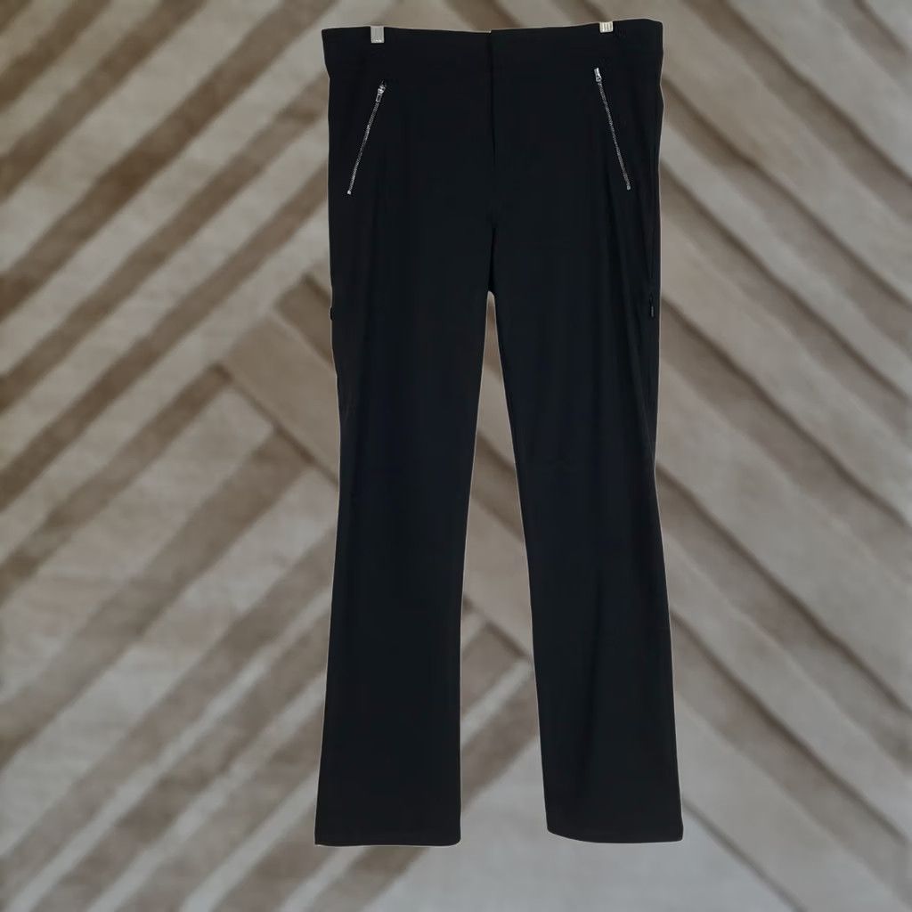 Athleta ATHLETA Women's Black Nylon Blend Dress Pants Pockets Size 12 Size 34" / US 12 / IT 48 - 1 Thumbnail